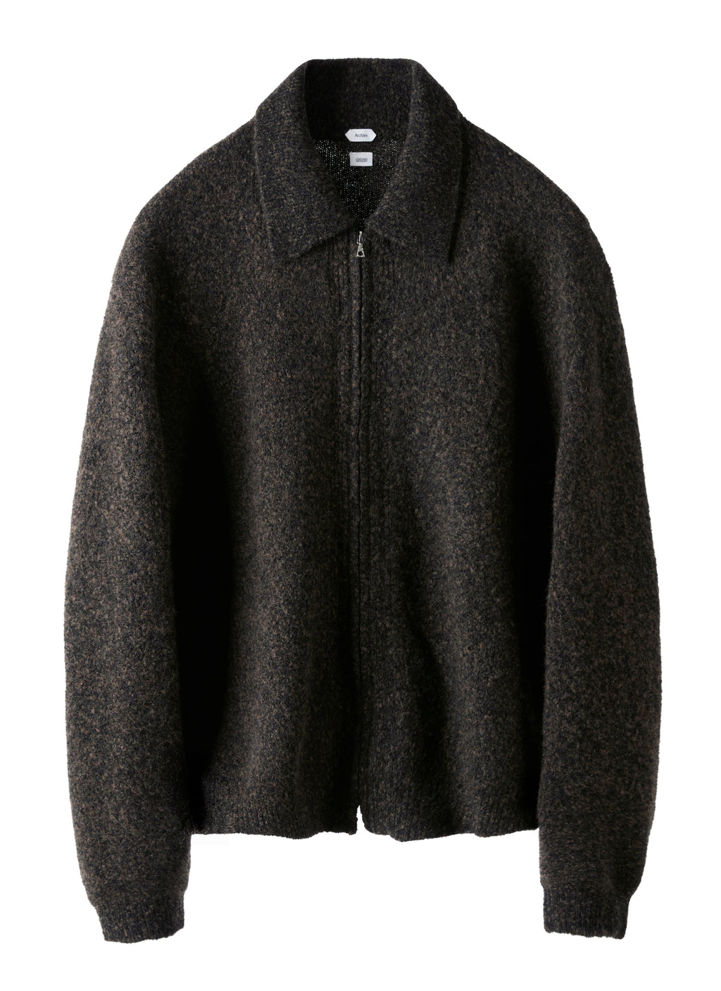 Post Archive Faction - Knit Zip Shirt (Archive) (Brown) product image 2 | TRAB K-Fashion Australia