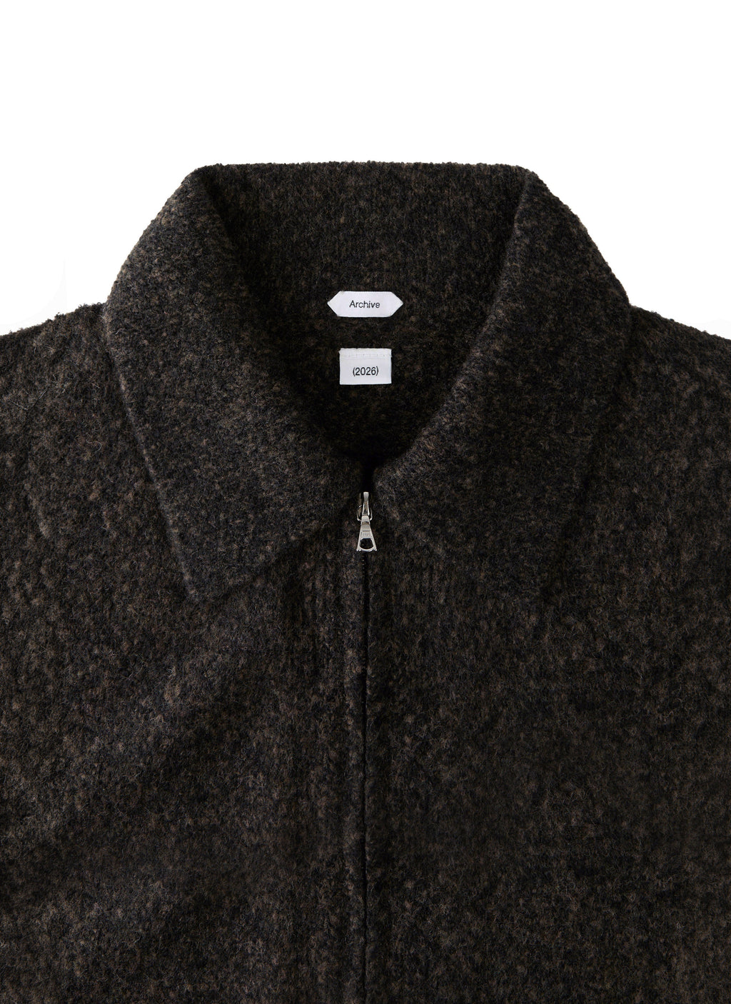 Post Archive Faction - Knit Zip Shirt (Archive) (Brown) product image 4 | TRAB K-Fashion Australia