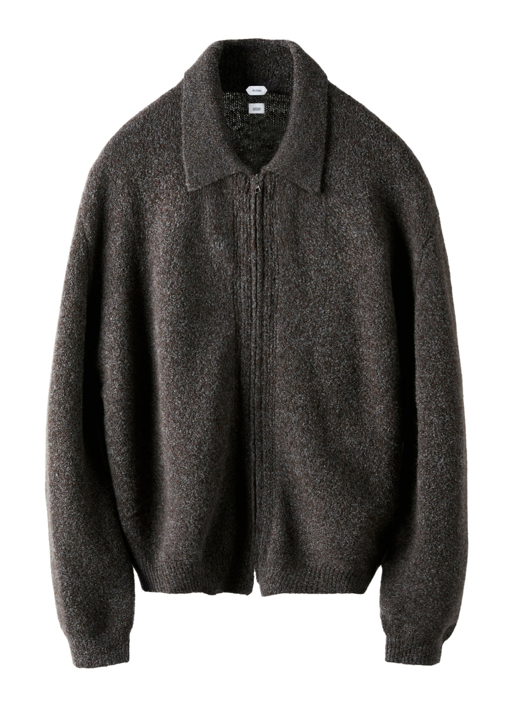 Post Archive Faction - Knit Zip Shirt (Archive) (Taupe) product image 2 | TRAB K-Fashion Australia