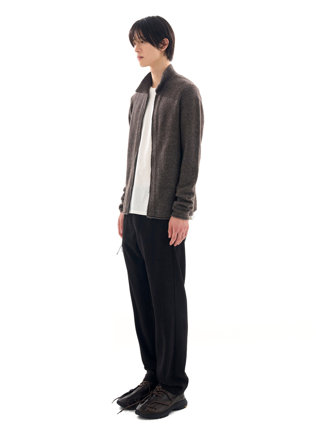 Post Archive Faction - Knit Zip Shirt (Archive) (Taupe) product image 11 | TRAB K-Fashion Australia
