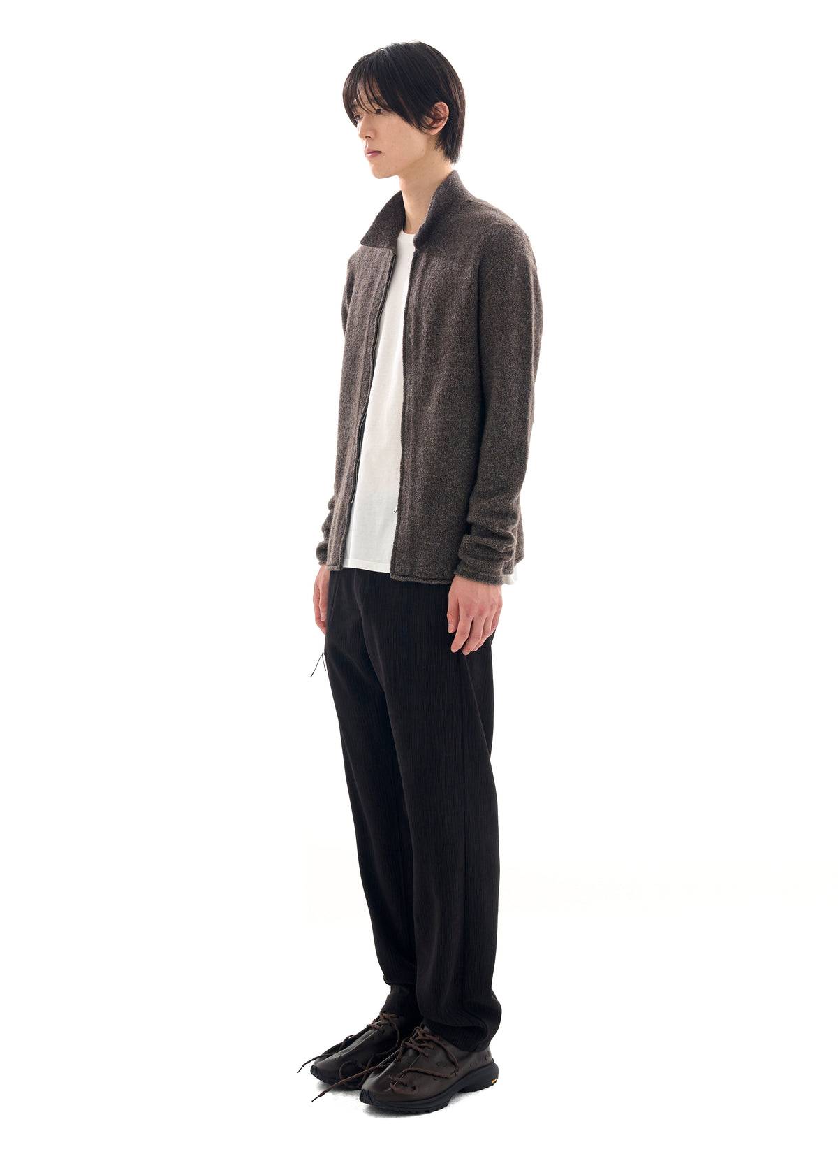 Post Archive Faction - Knit Zip Shirt (Archive) (Taupe) product image 11 | TRAB K-Fashion Australia