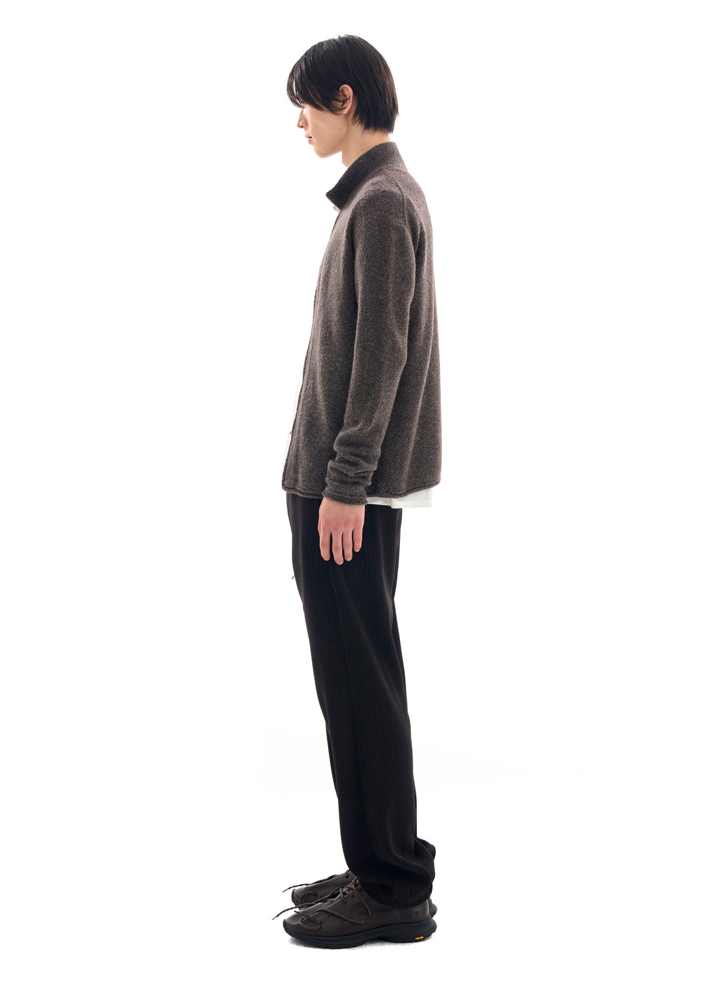 Post Archive Faction - Knit Zip Shirt (Archive) (Taupe) product image 9 | TRAB K-Fashion Australia