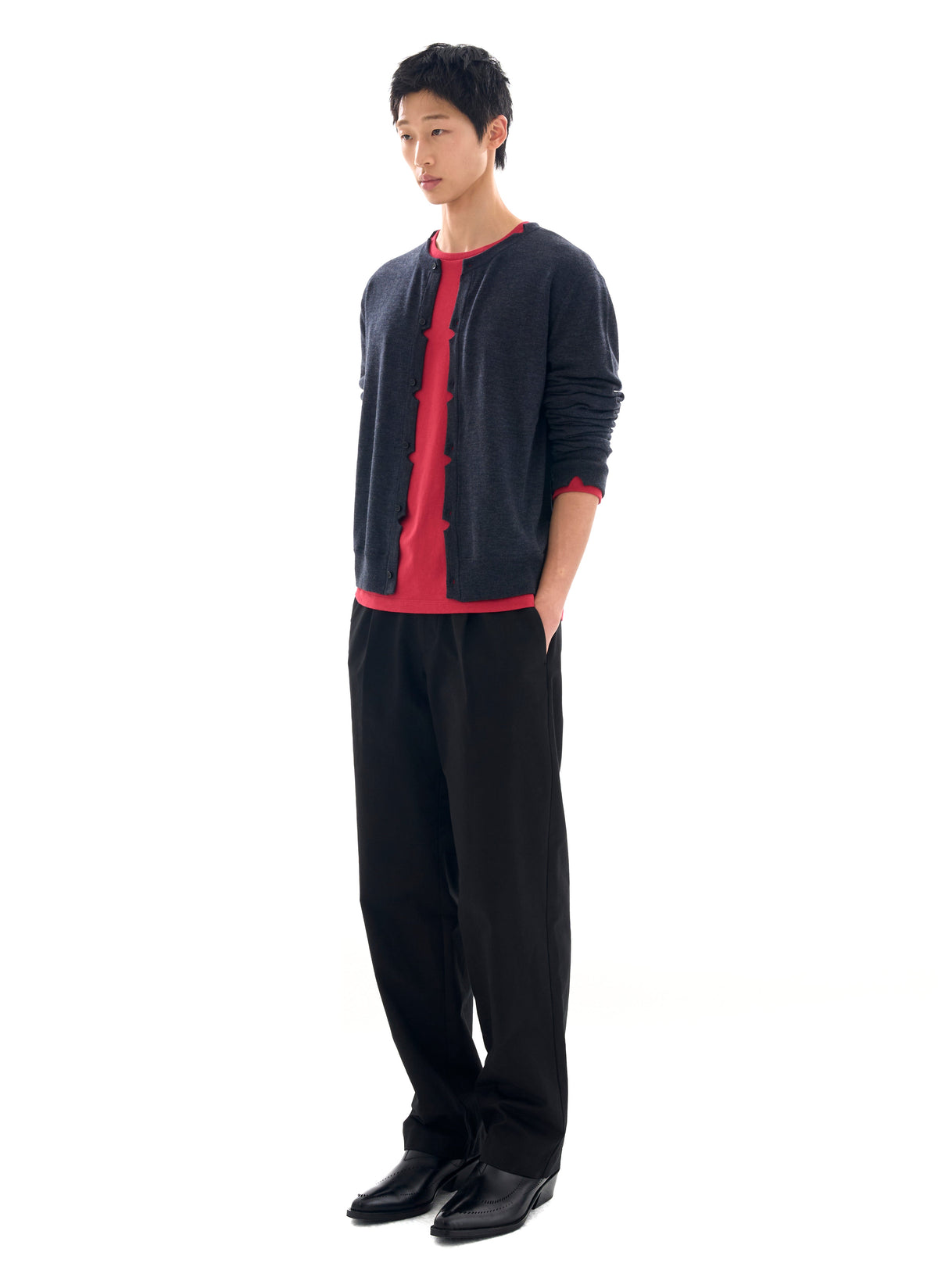 Post Archive Faction - Cardigan (Archive) (Charcoal) product image 10 | TRAB K-Fashion Australia