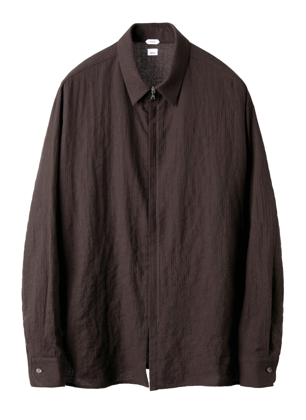Post Archive Faction - Zip Shirt (Archive) (Brown) product image 2 | TRAB K-Fashion Australia