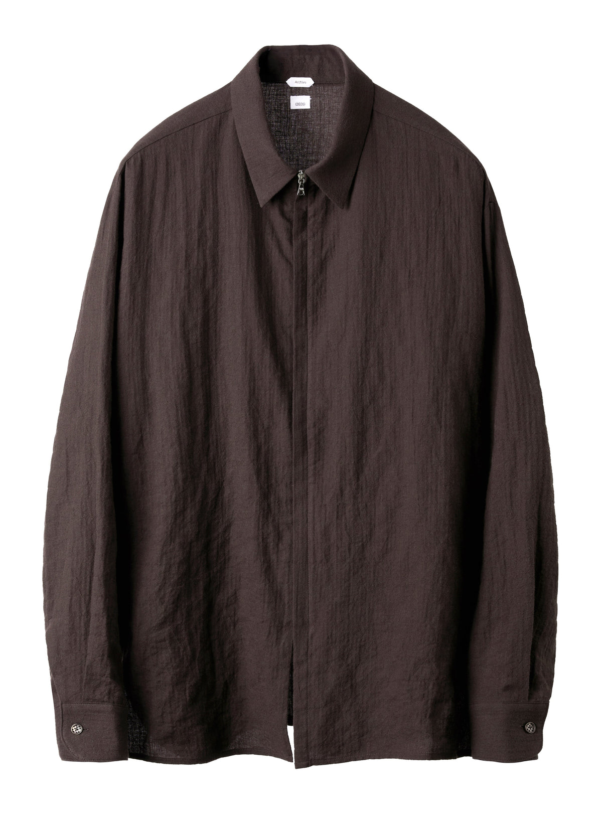 Post Archive Faction - Zip Shirt (Archive) (Brown) product image 2 | TRAB K-Fashion Australia