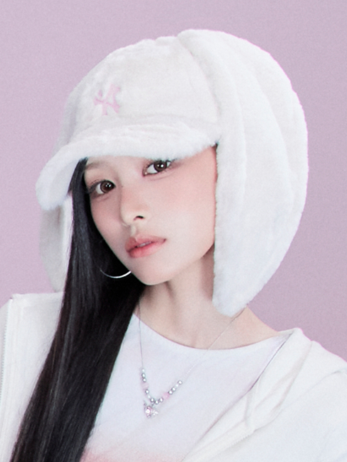 MLB Korea - MLB Bunny Colorful Fur Unstructured Ball Cap New York Yankees (Cream) product image 1 | TRAB K-Fashion Australia