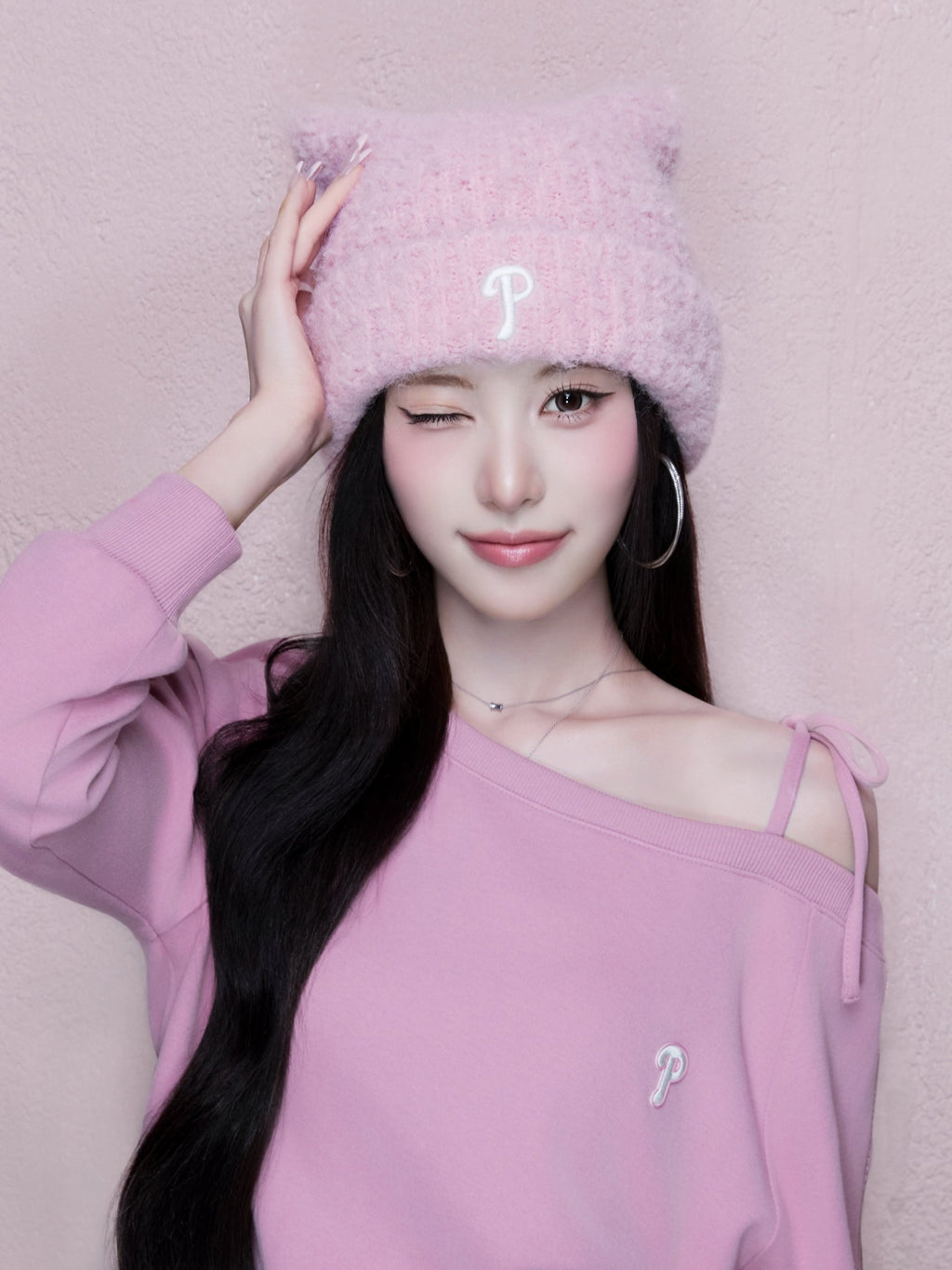 MLB Korea - MLB Plush Meow Beanie Philadelphia Phillies (Pink) product image 1 | TRAB K-Fashion Australia