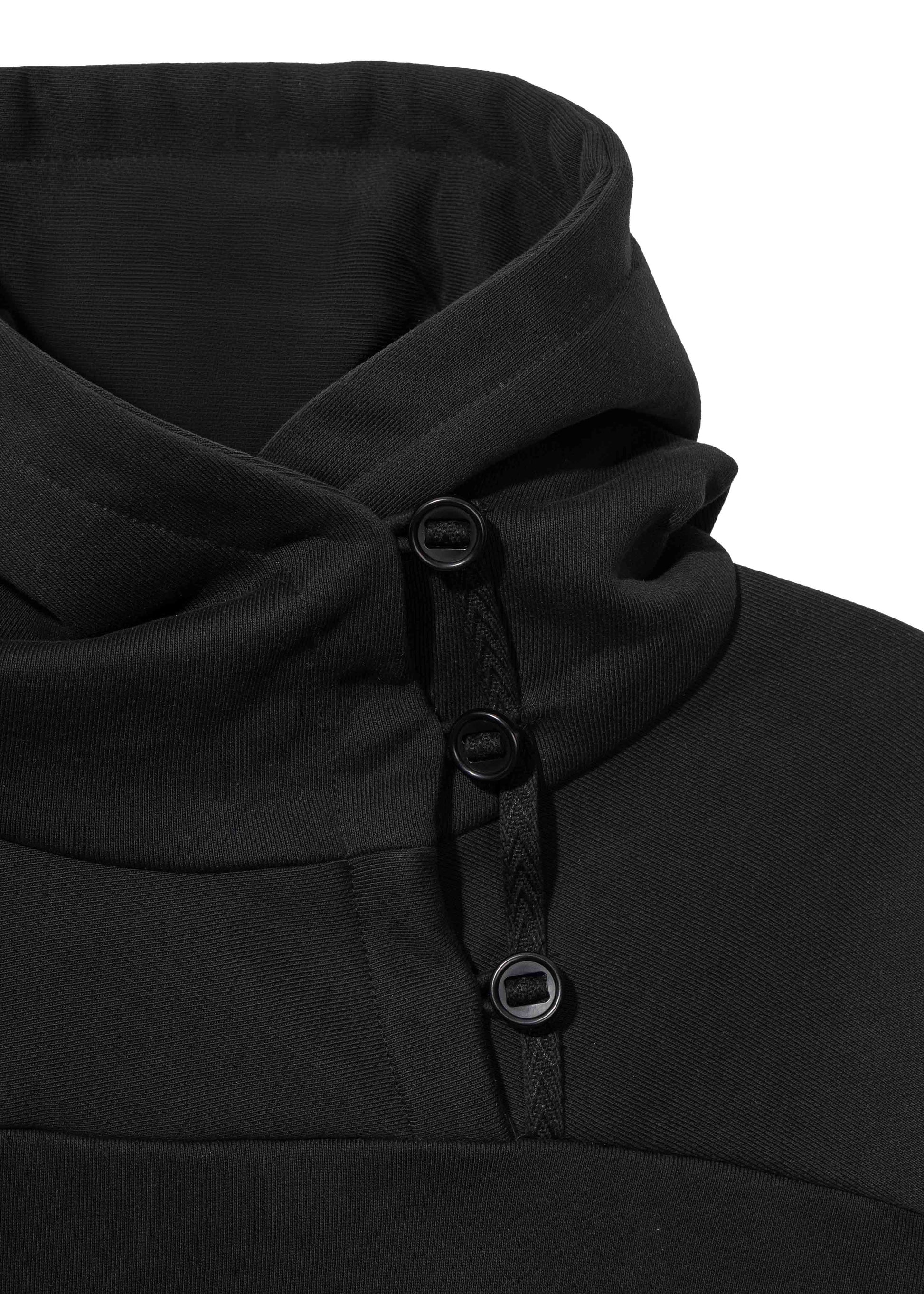 Hyein Seo - Button Hoodie (Black) product image 3 | TRAB K-Fashion Australia