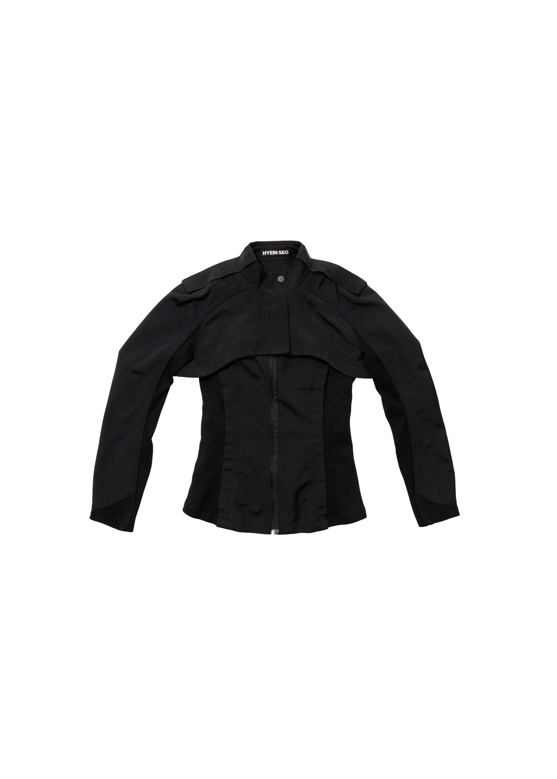 Hyein Seo - Double Layer Moto Jacket (Black) product image 5 | TRAB K-Fashion Australia