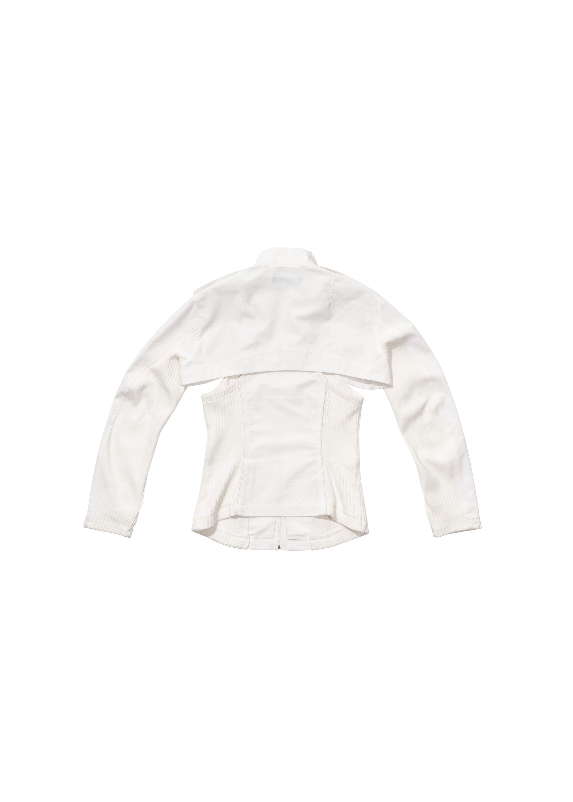 Hyein Seo - Double Layer Moto Jacket (White) product image 10 | TRAB K-Fashion Australia