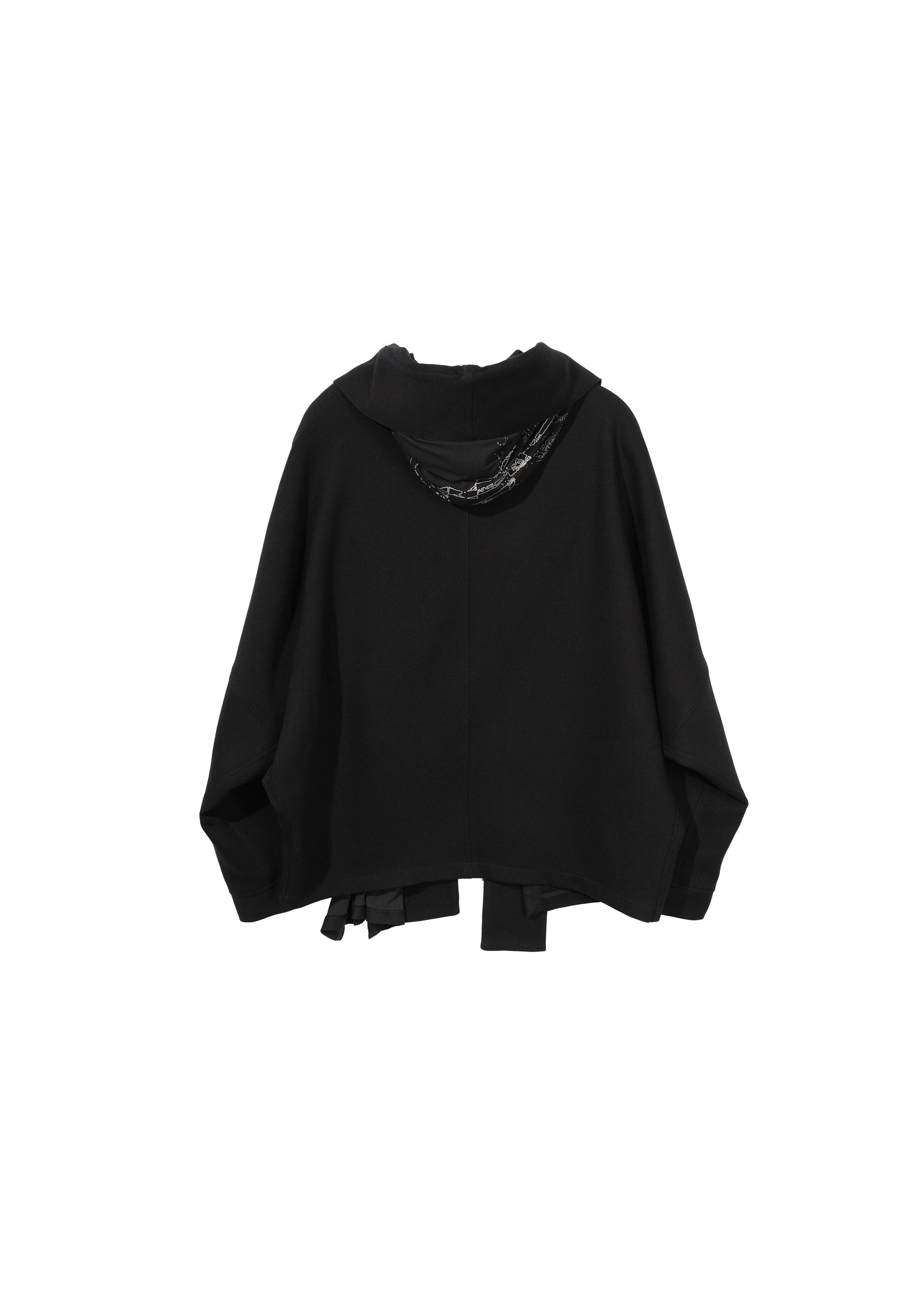 Hyein Seo - Hooded Jacket w/ Graphic Muffler (Black) product image 6 | TRAB K-Fashion Australia