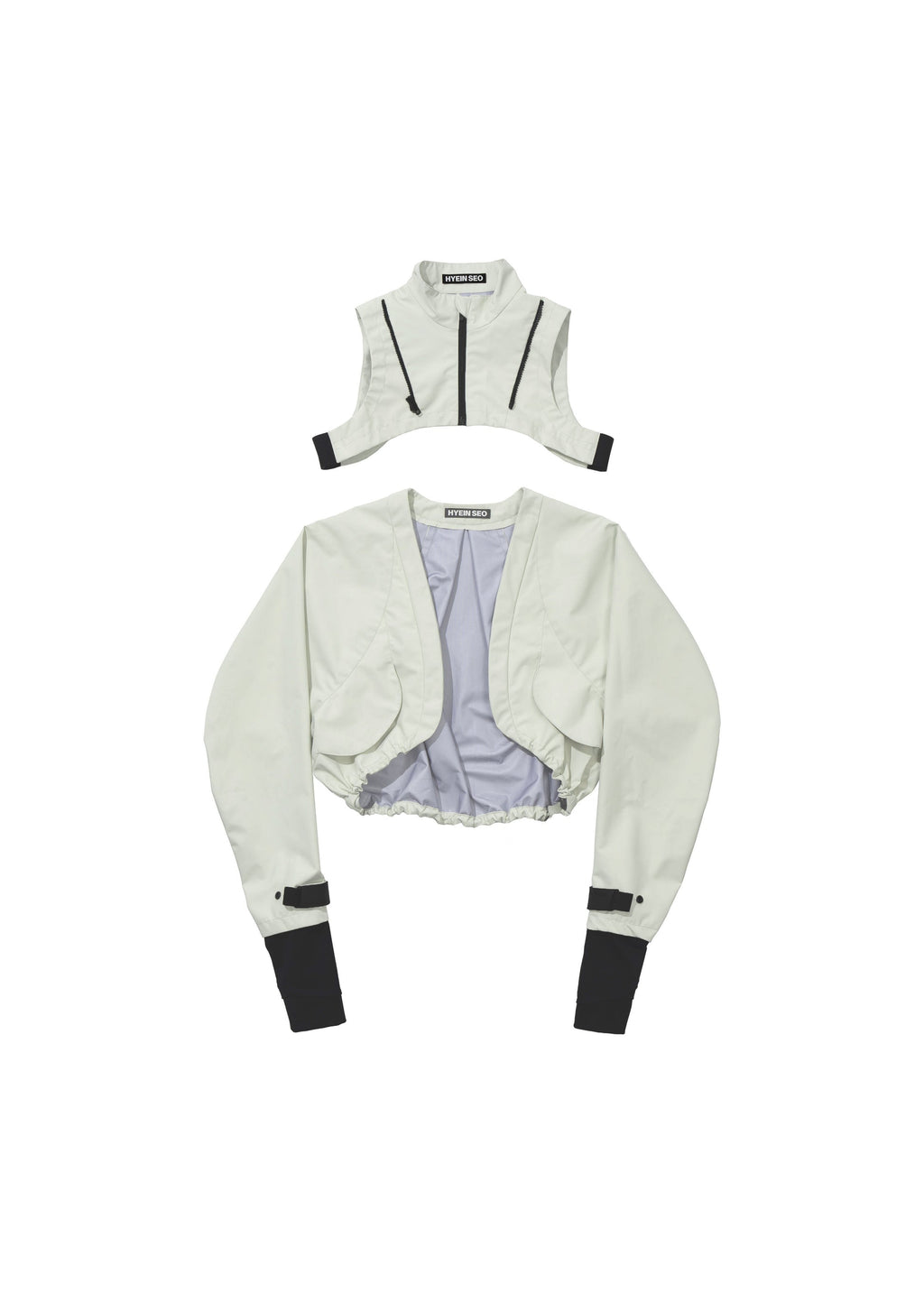 Hyein Seo - Double Layer Bolero Jacket (Pale Green) product image 7 | TRAB K-Fashion Australia