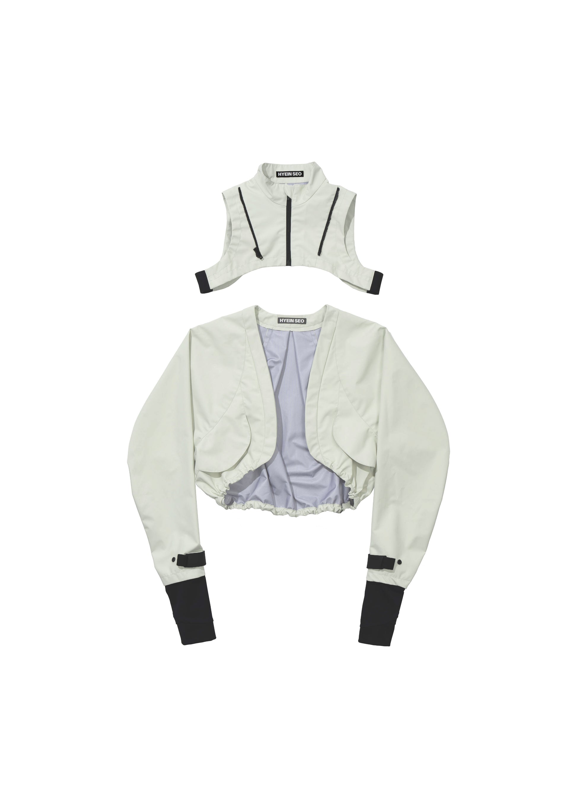 Hyein Seo - Double Layer Bolero Jacket (Pale Green) product image 7 | TRAB K-Fashion Australia