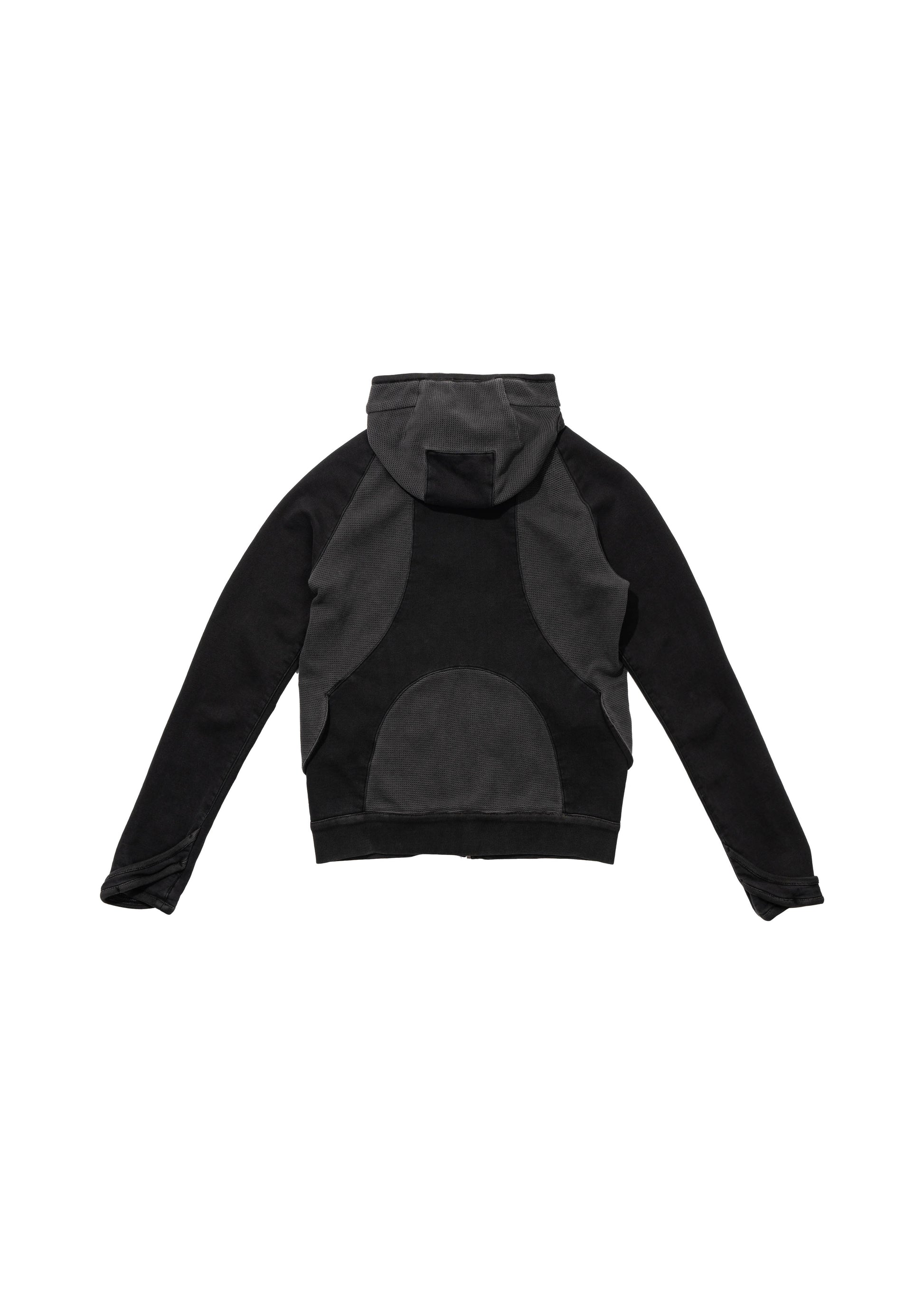 Hyein Seo - Slashed Zip Hoodie (Charcoal) product image 7 | TRAB K-Fashion Australia