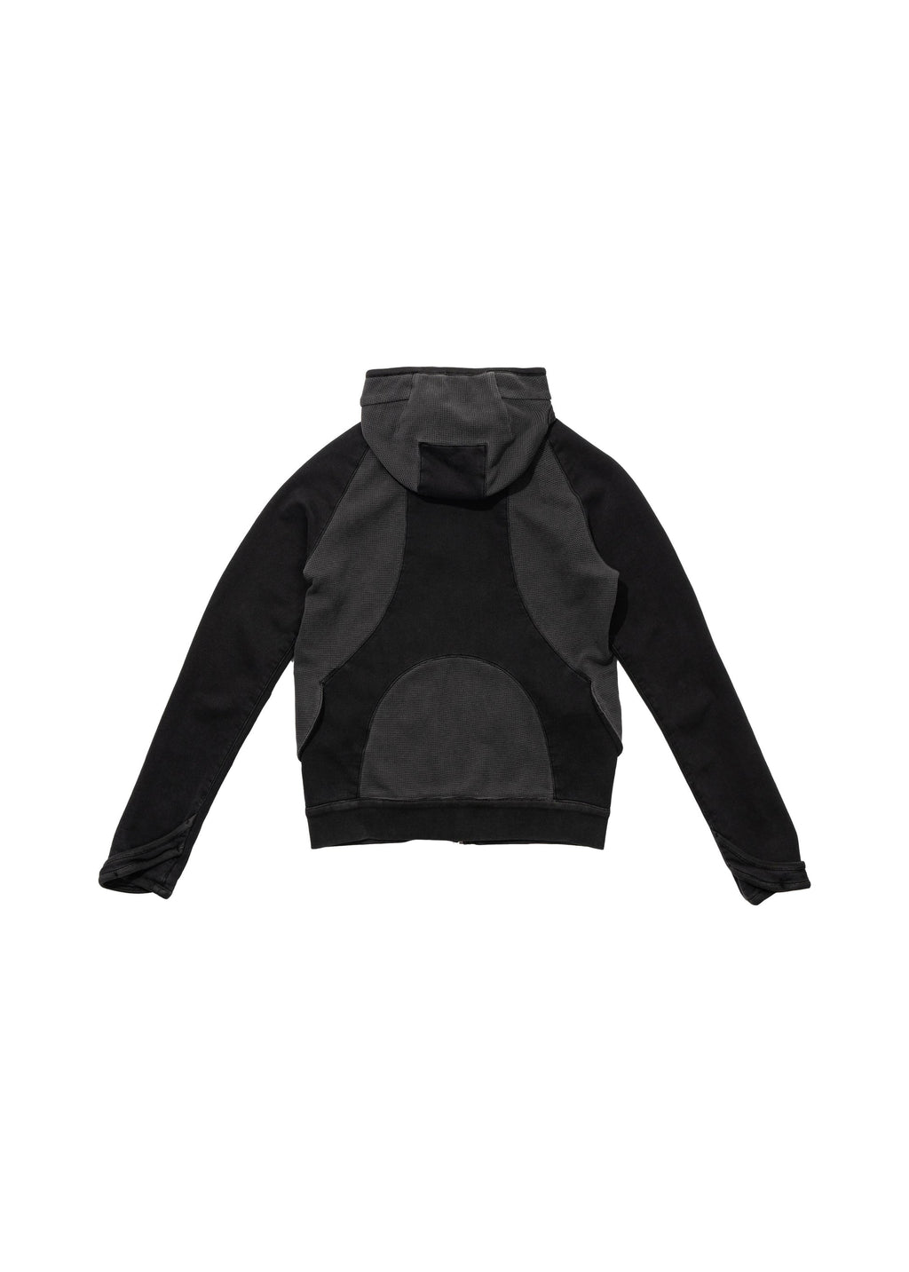 Hyein Seo - Slashed Zip Hoodie (Charcoal) product image 3 | TRAB K-Fashion Australia