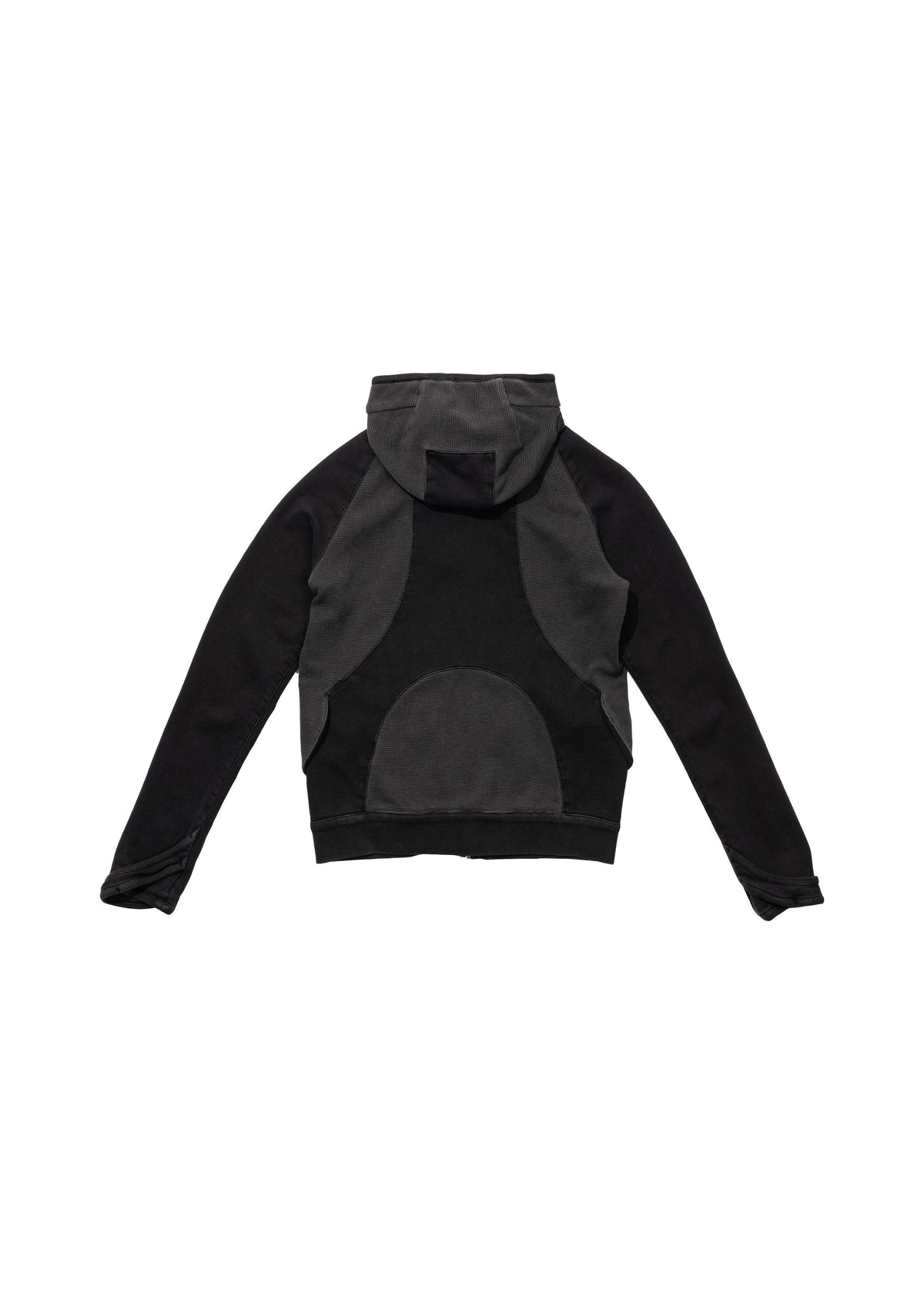 Hyein Seo - Slashed Zip Hoodie (Charcoal) product image 3 | TRAB K-Fashion Australia