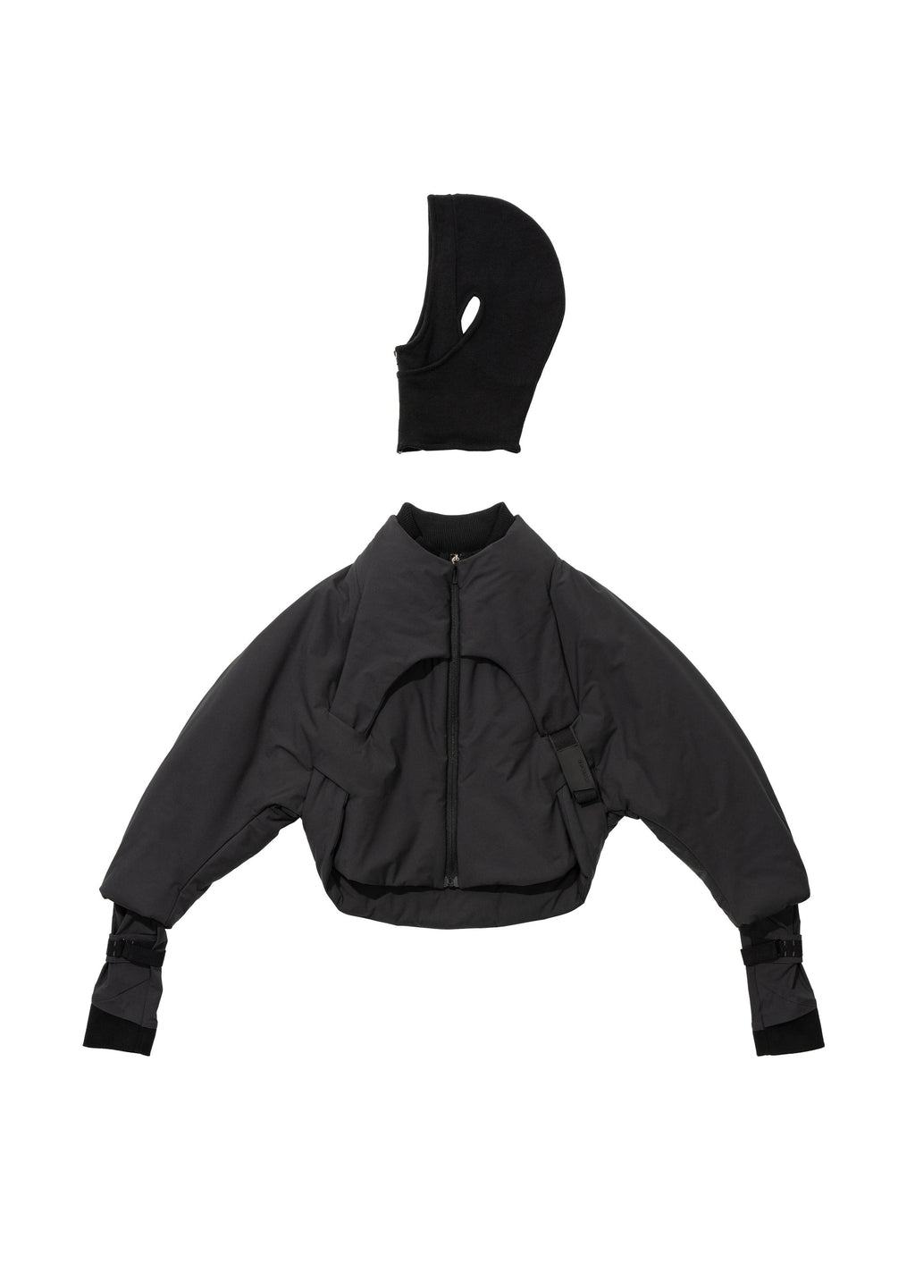 Hyein Seo - Padded Harness Jacket w/ Balaclava (Charcoal) product image 7 | TRAB K-Fashion Australia