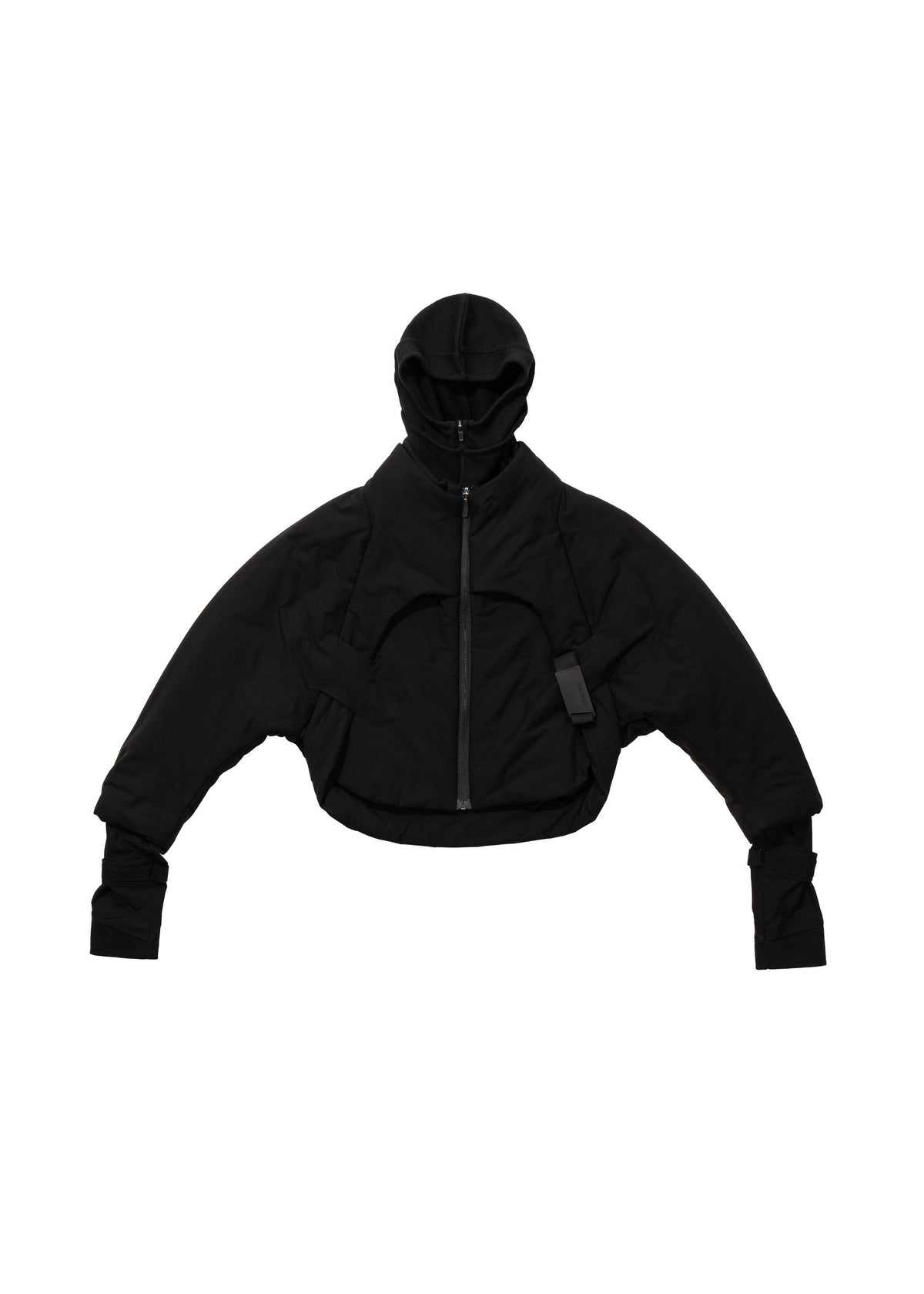 Hyein Seo - Padded Harness Jacket w/ Balaclava (Black) product image 1 | TRAB K-Fashion Australia