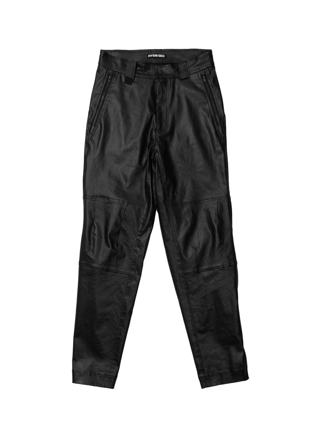 Hyein Seo - Coated Cotton Rider Pants (Black) product image 10 | TRAB K-Fashion Australia