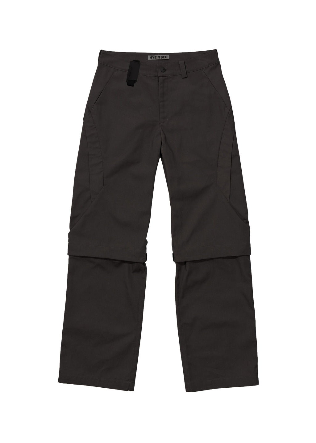 Hyein Seo - Convertible Moto Pants (Charcoal) product image 1 | TRAB K-Fashion Australia