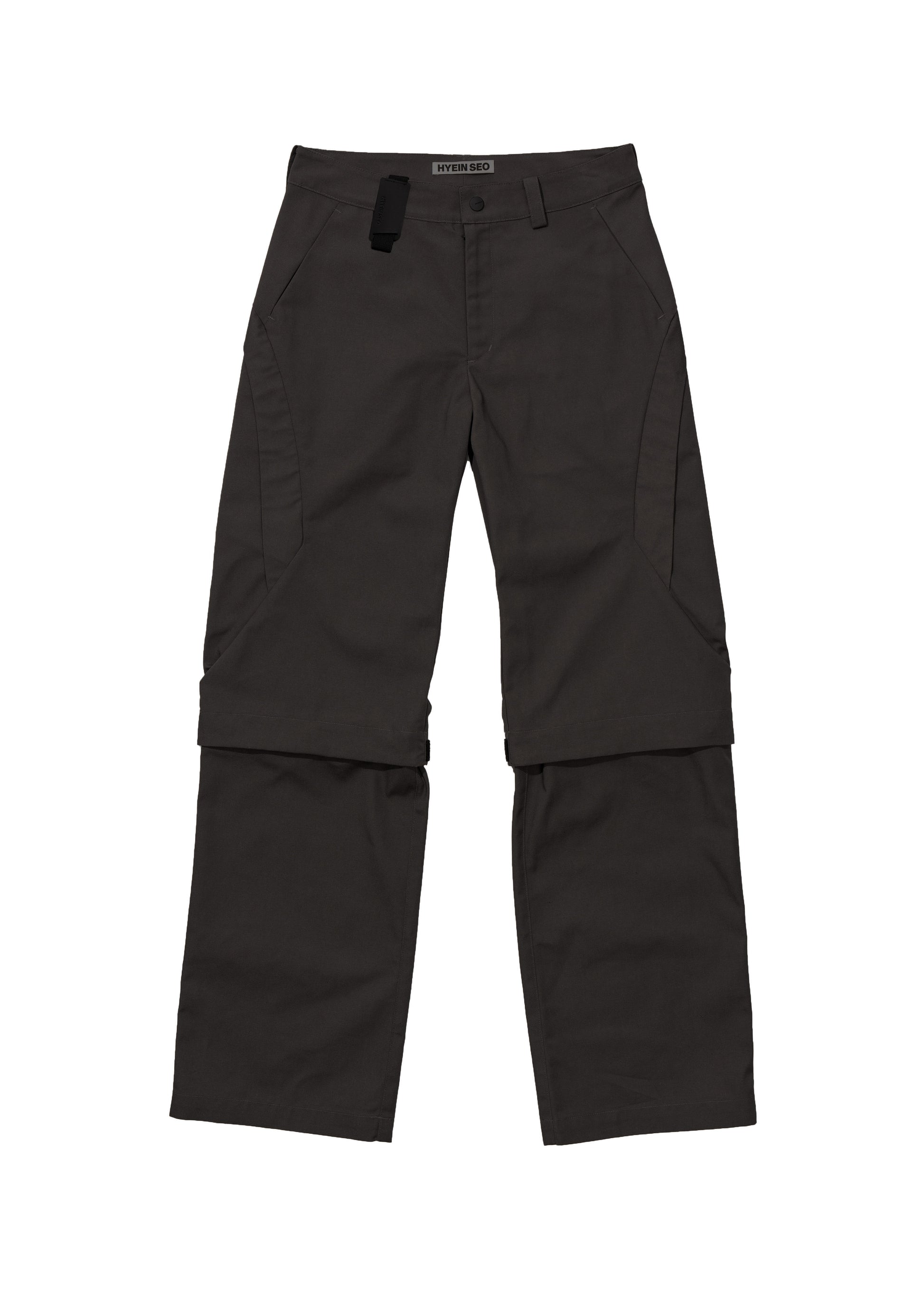 Hyein Seo - Convertible Moto Pants (Charcoal) product image 9 | TRAB K-Fashion Australia