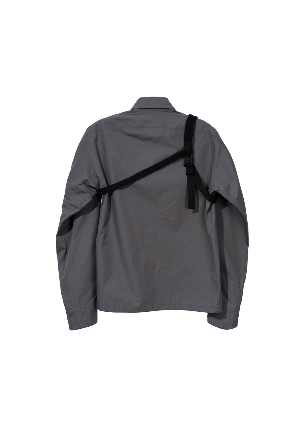 Hyein Seo - Biker Shirt w/ Shoulder Strap (Dark Grey) product image 2 | TRAB K-Fashion Australia