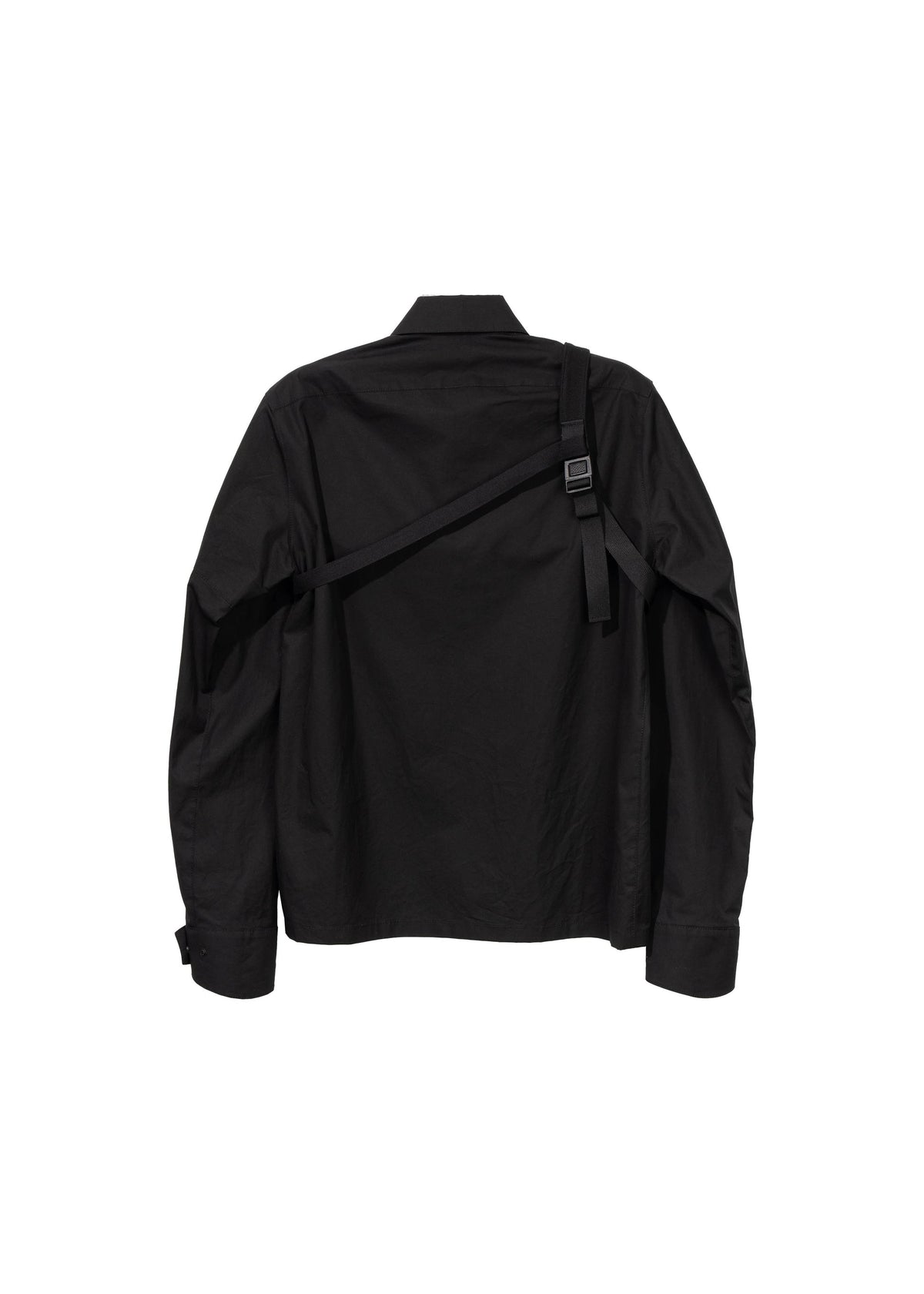 Hyein Seo - Biker Shirt w/ Shoulder Strap (Black) product image 2 | TRAB K-Fashion Australia