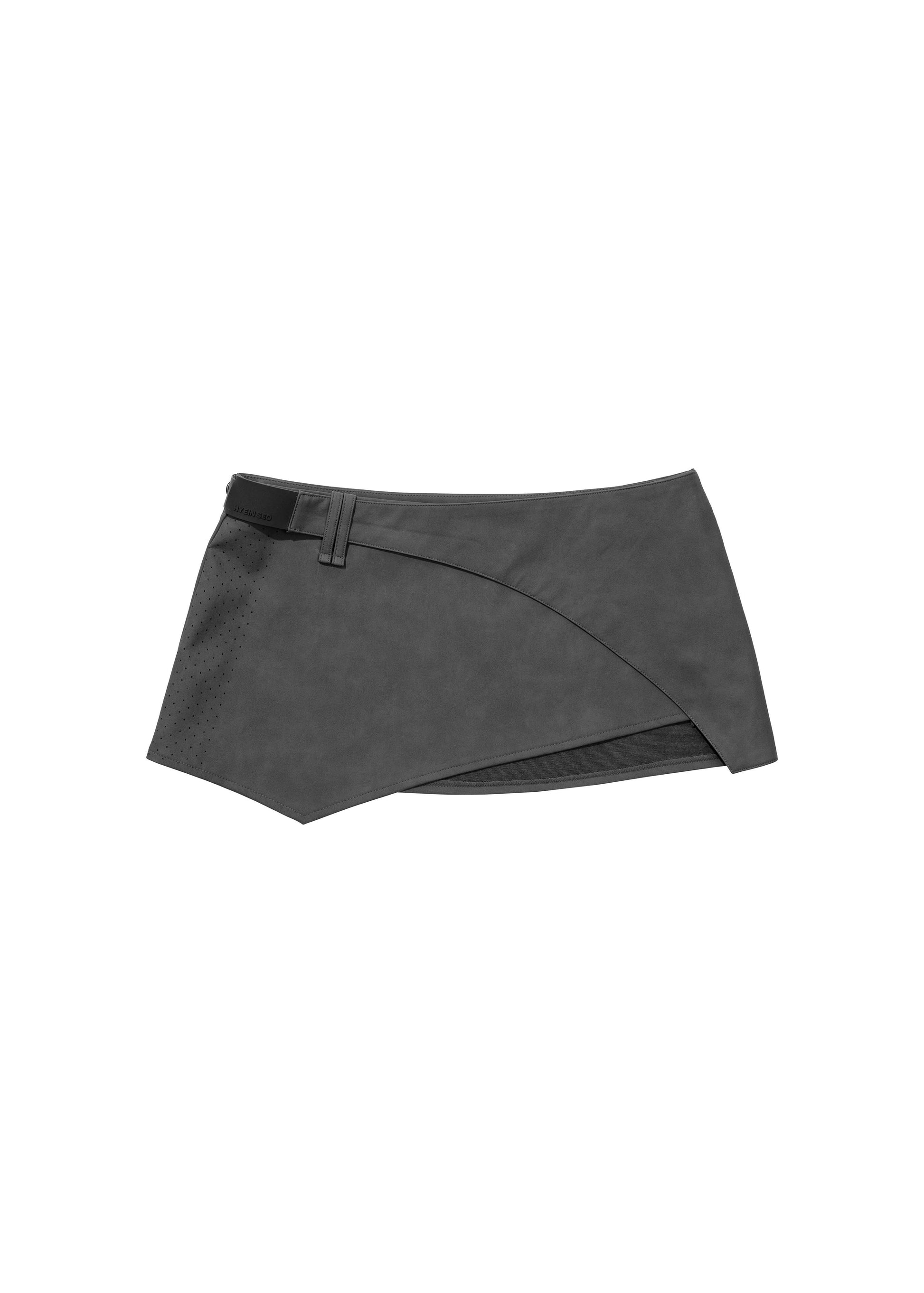 Hyein Seo - Racer Mini Skirt (Charcoal) product image 5 | TRAB K-Fashion Australia