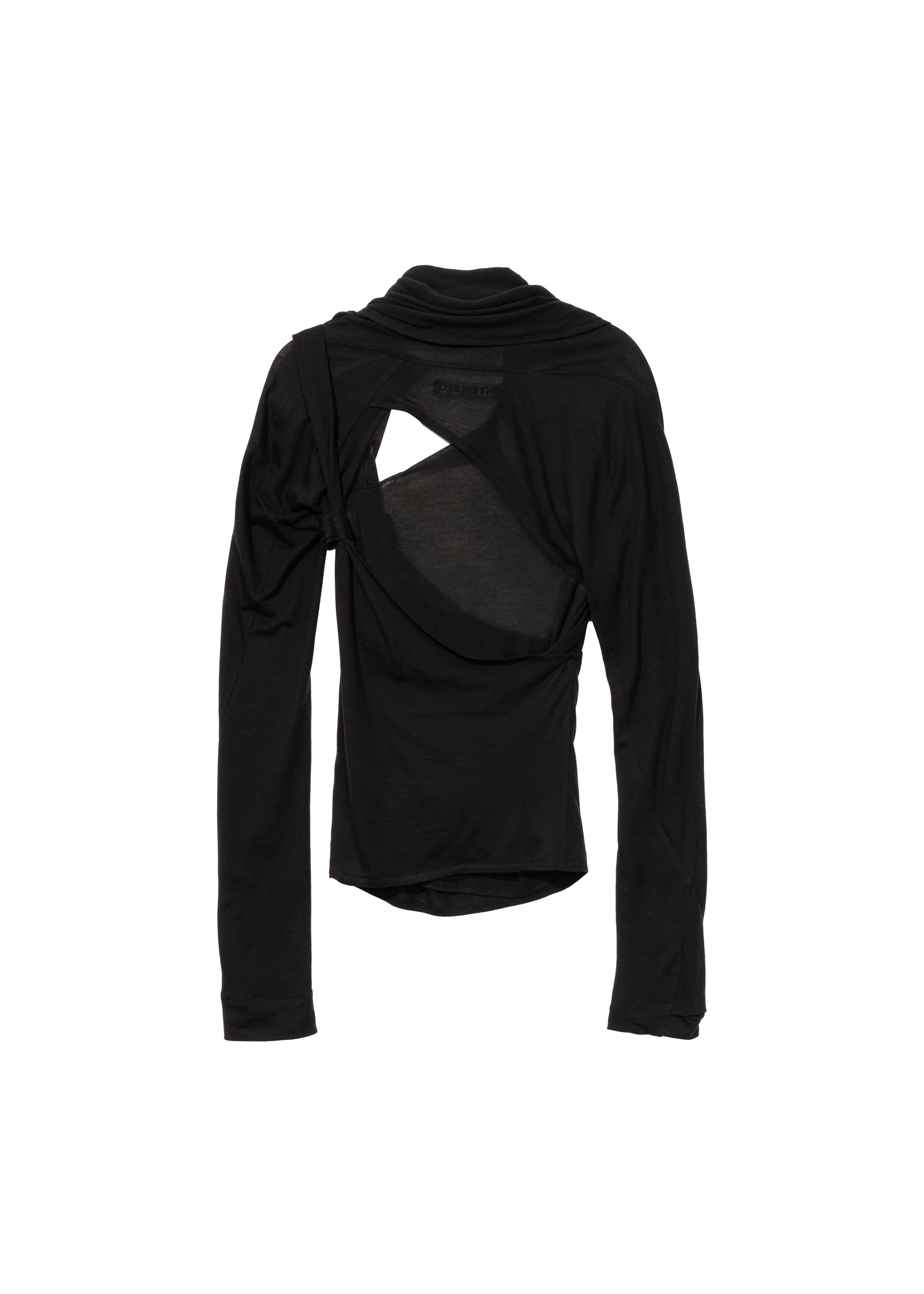 Hyein Seo - Tied Long Sleeve Top (Black) | TRAB K-Fashion Australia