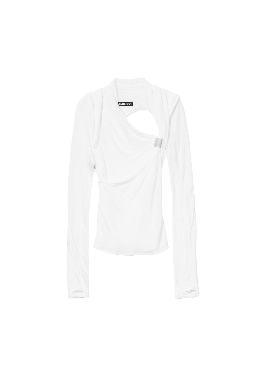 Hyein Seo - Tied Long Sleeve Top (White) product image 5 | TRAB K-Fashion Australia