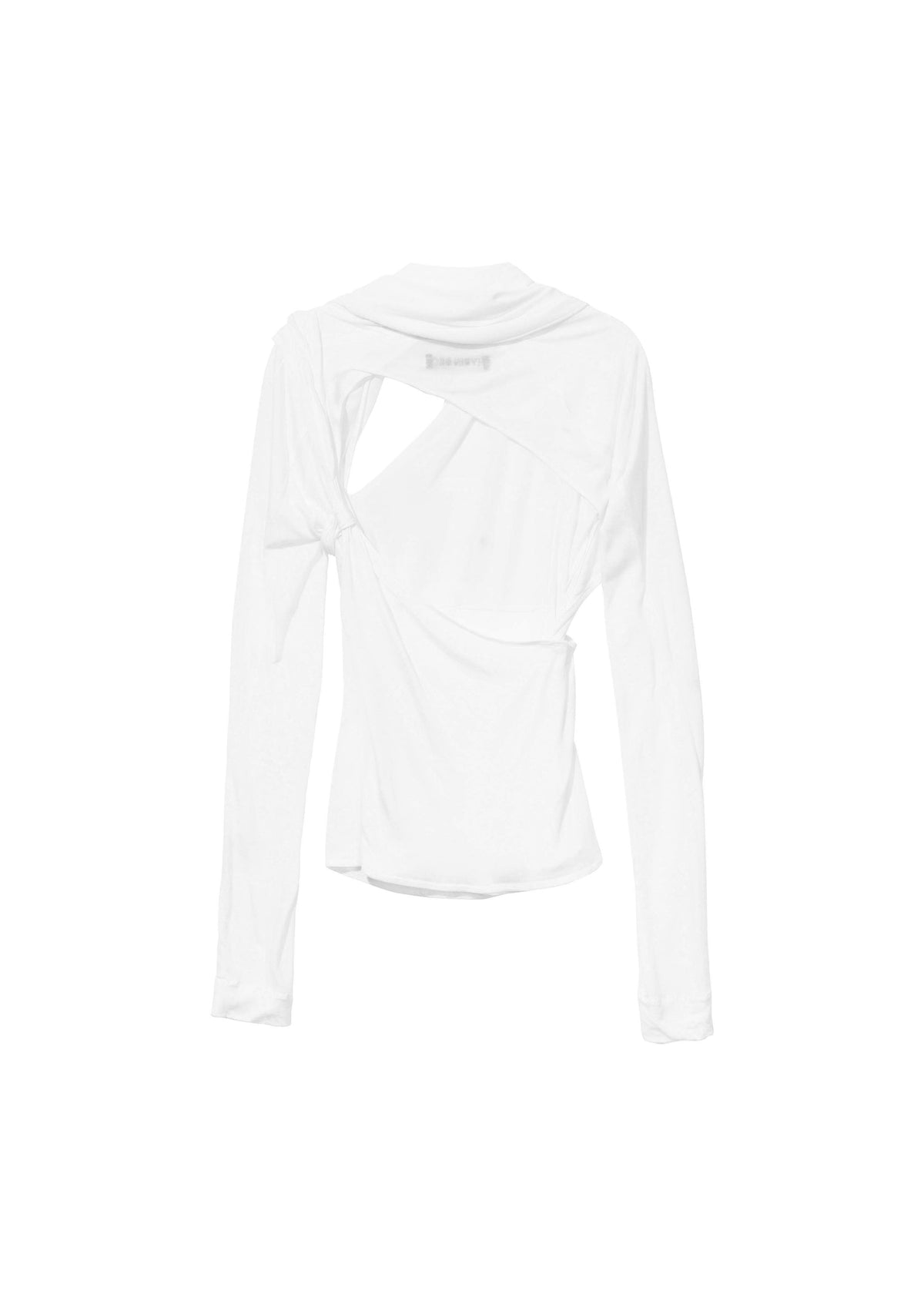 Hyein Seo - Tied Long Sleeve Top (White) product image 2 | TRAB K-Fashion Australia