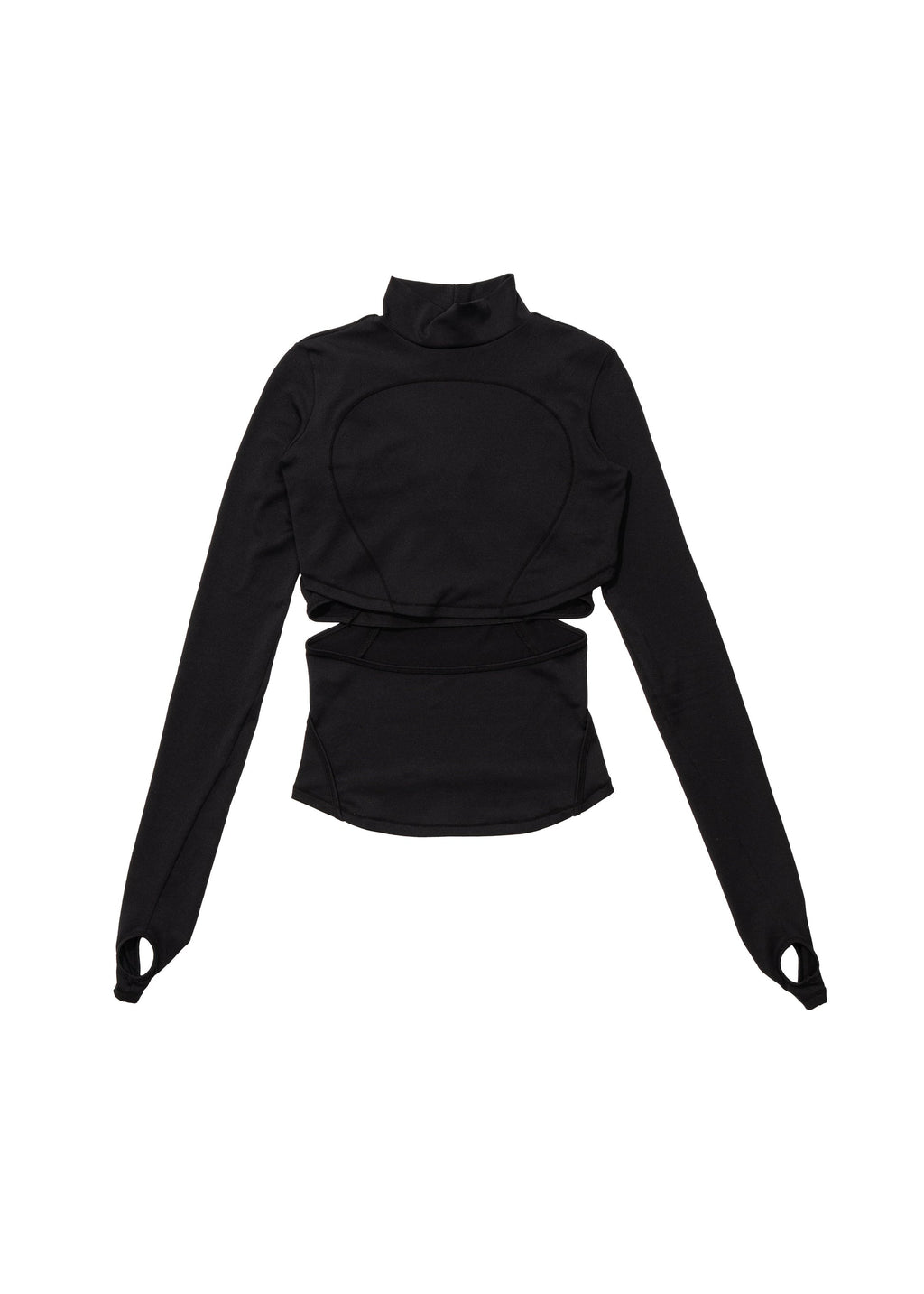 Hyein Seo - Double Layer Crop Top (Black) product image 1 | TRAB K-Fashion Australia