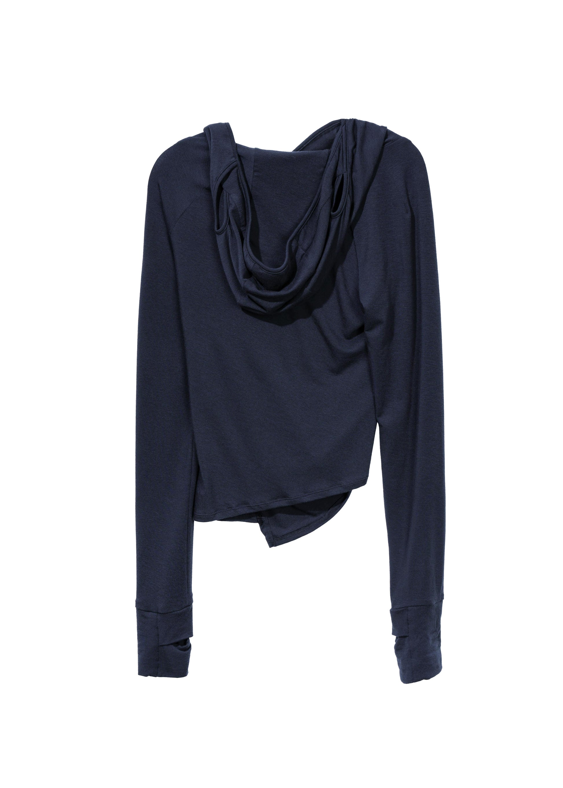Hyein Seo - Hooded Shirring Top (Mid Night) product image 7 | TRAB K-Fashion Australia