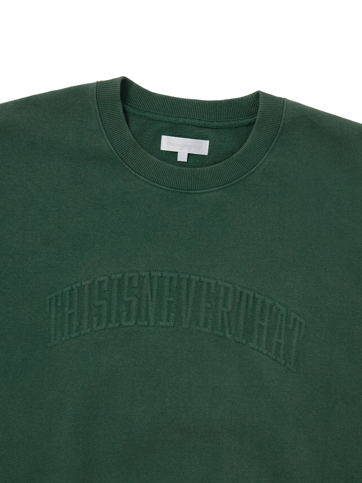 thisisneverthat - Faded Arch-Logo Crewneck (Dark Green) product image 2 | TRAB K-Fashion Australia