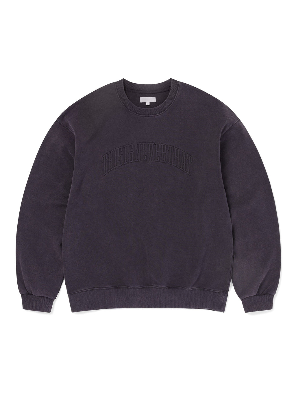 thisisneverthat - Faded Arch-Logo Crewneck (Damaged Black) product image 1 | TRAB K-Fashion Australia