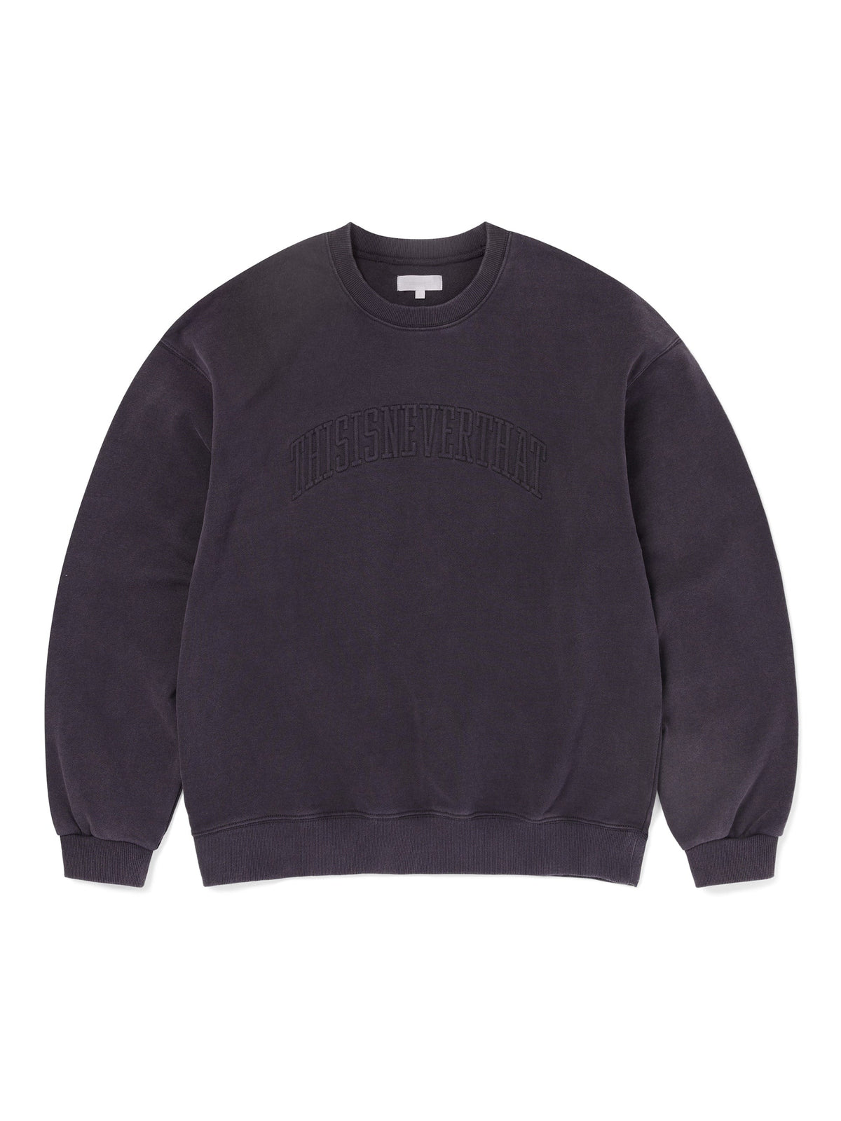 thisisneverthat - Faded Arch-Logo Crewneck (Damaged Black) product image 1 | TRAB K-Fashion Australia