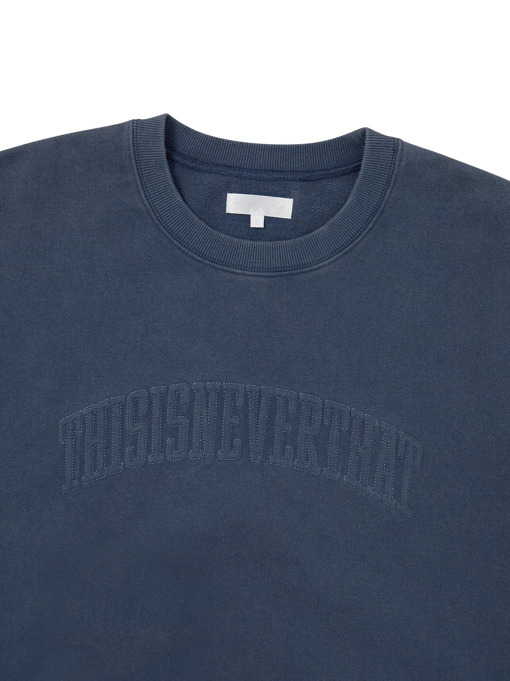 thisisneverthat - Faded Arch-Logo Crewneck (Deep Water) product image 2 | TRAB K-Fashion Australia