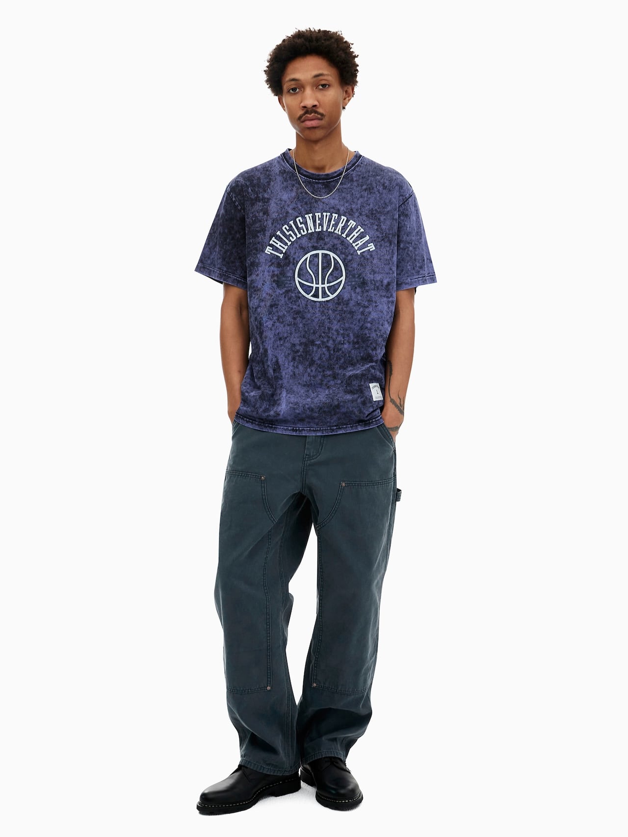 thisisneverthat - Faded Basketball Tee Purple (Blue) product image 6 | TRAB K-Fashion Australia