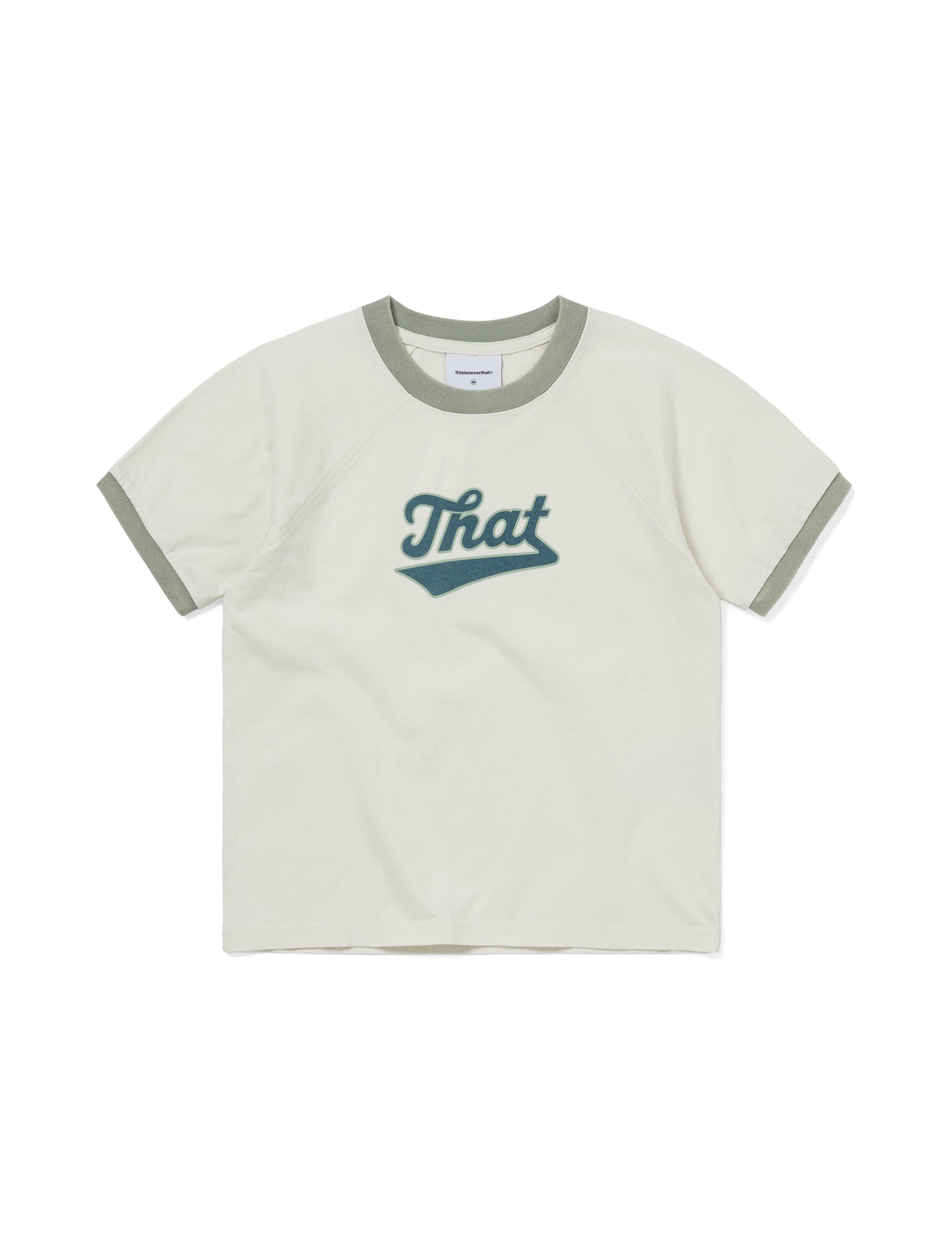 thisisneverthat - Faded Raglan W Tee (Yellow Green) product image 1 | TRAB K-Fashion Australia