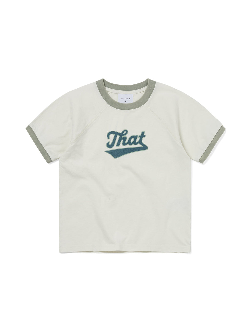 thisisneverthat - Faded Raglan W Tee (Yellow Green) product image 1 | TRAB K-Fashion Australia