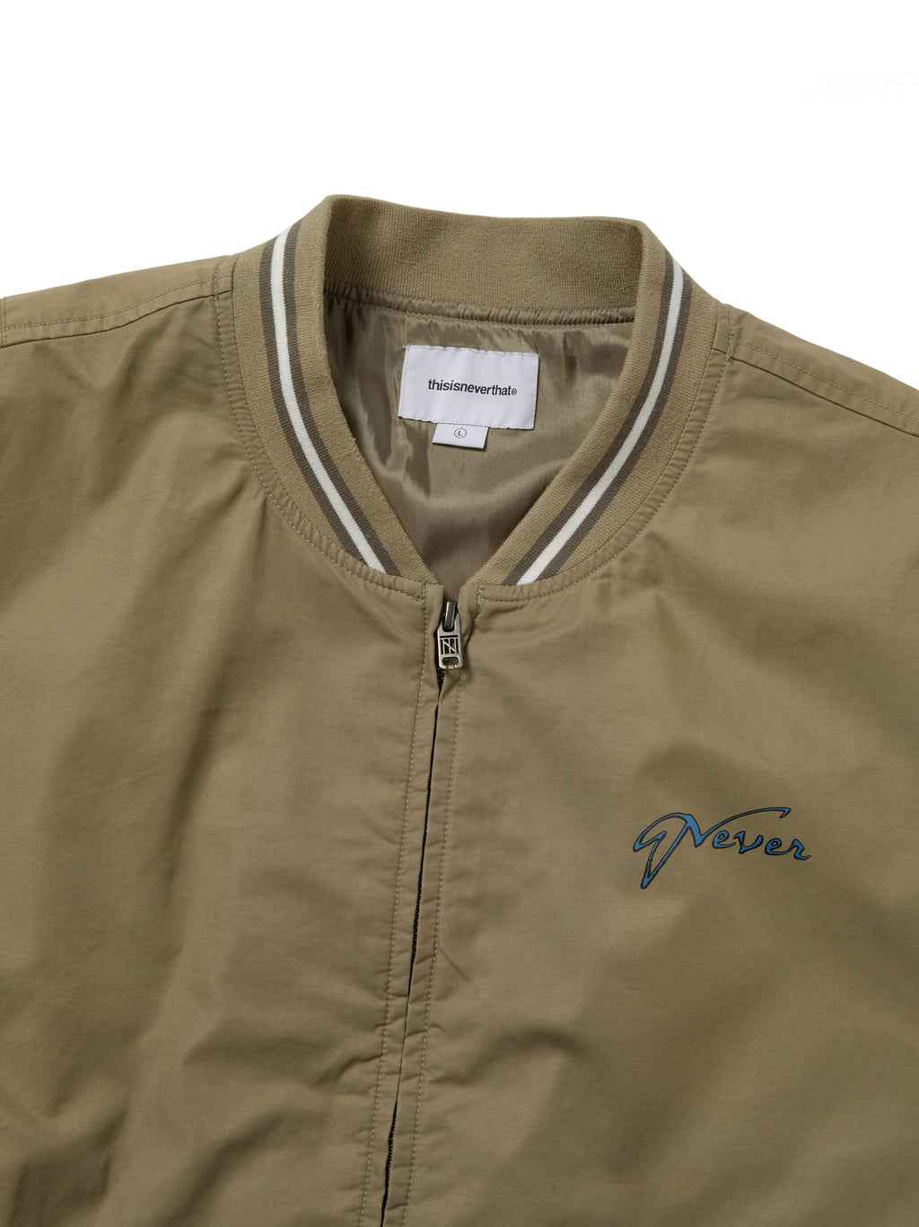 thisisneverthat - Faded Stadium Jacket (Beige) product image 2 | TRAB K-Fashion Australia