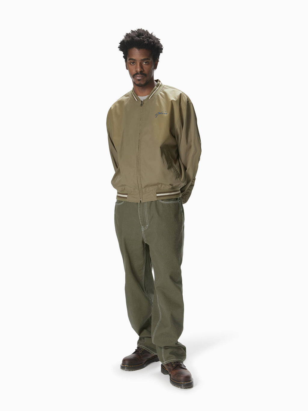 thisisneverthat - Faded Stadium Jacket (Beige) product image 5 | TRAB K-Fashion Australia