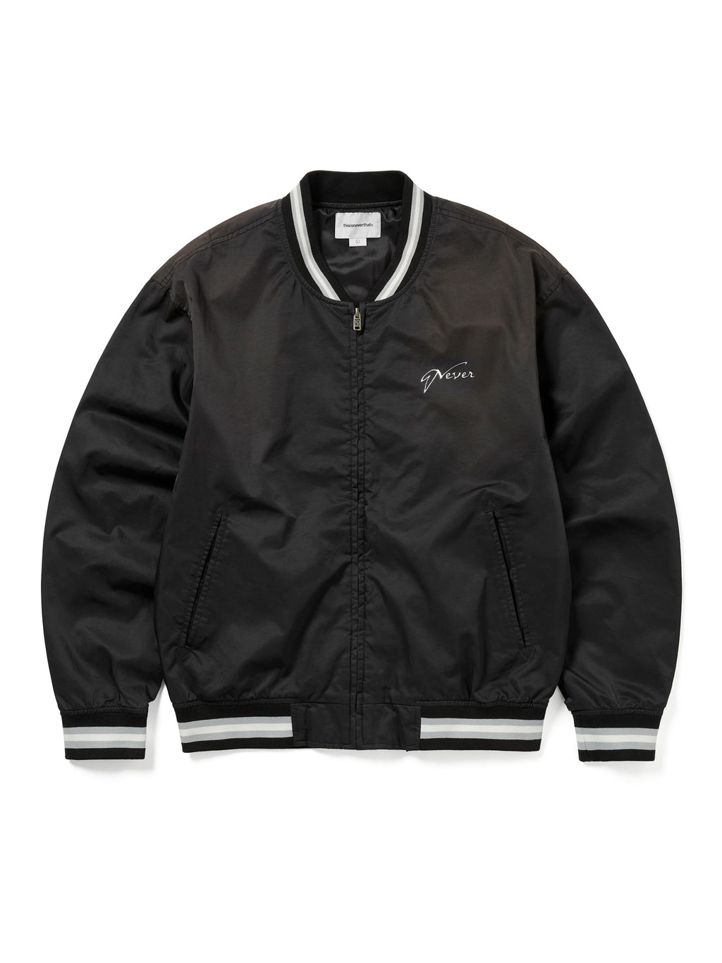 thisisneverthat - Faded Stadium Jacket (Black) product image 1 | TRAB K-Fashion Australia