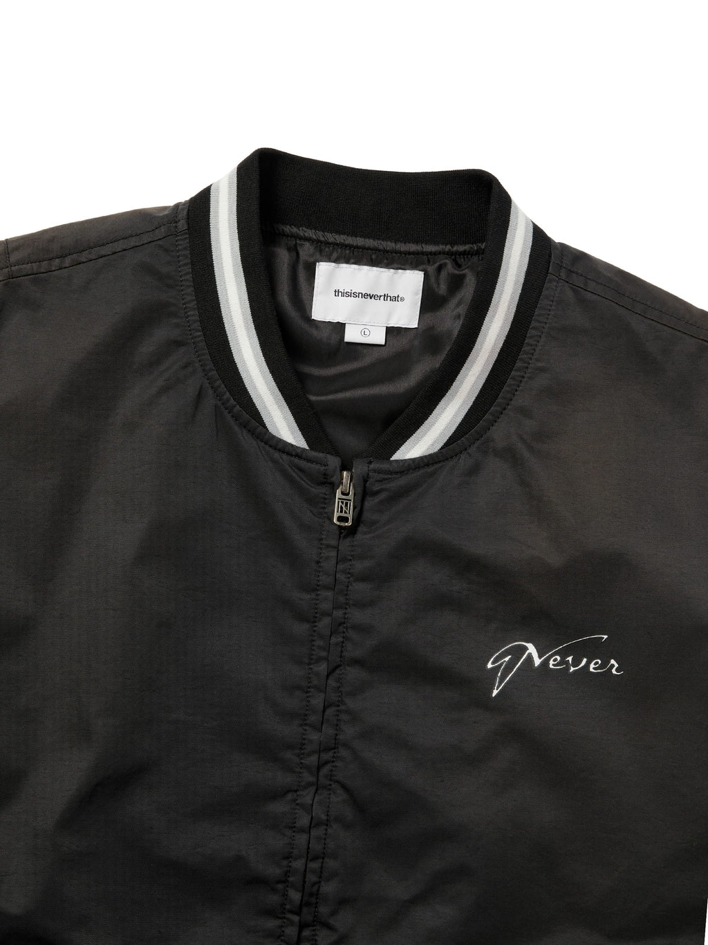 thisisneverthat - Faded Stadium Jacket (Black) product image 2 | TRAB K-Fashion Australia