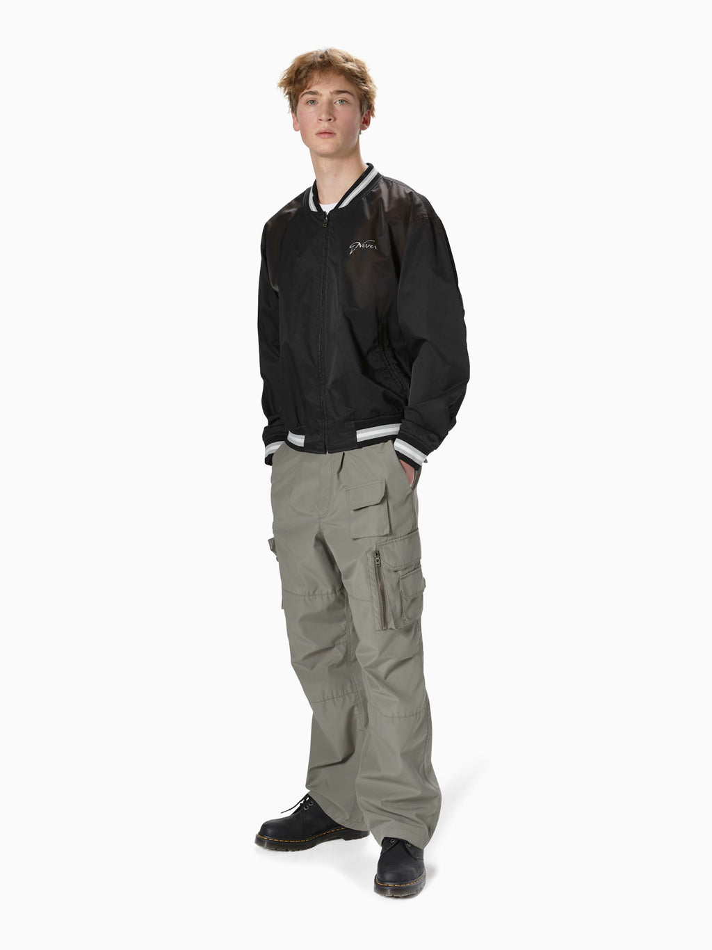 thisisneverthat - Faded Stadium Jacket (Black) product image 5 | TRAB K-Fashion Australia