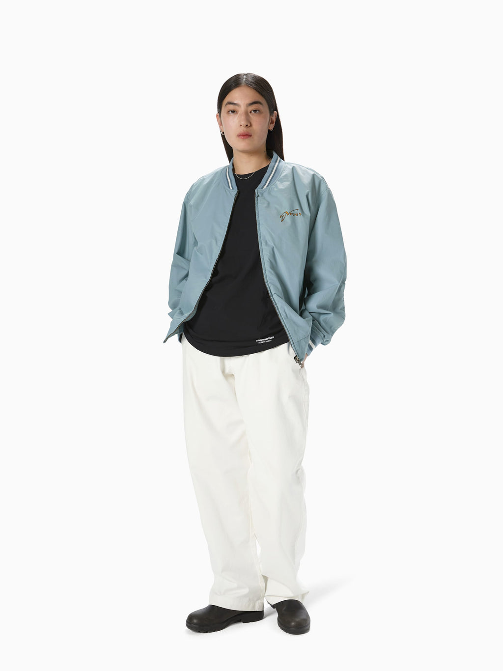 thisisneverthat - Faded Stadium Jacket (Blue) product image 7 | TRAB K-Fashion Australia