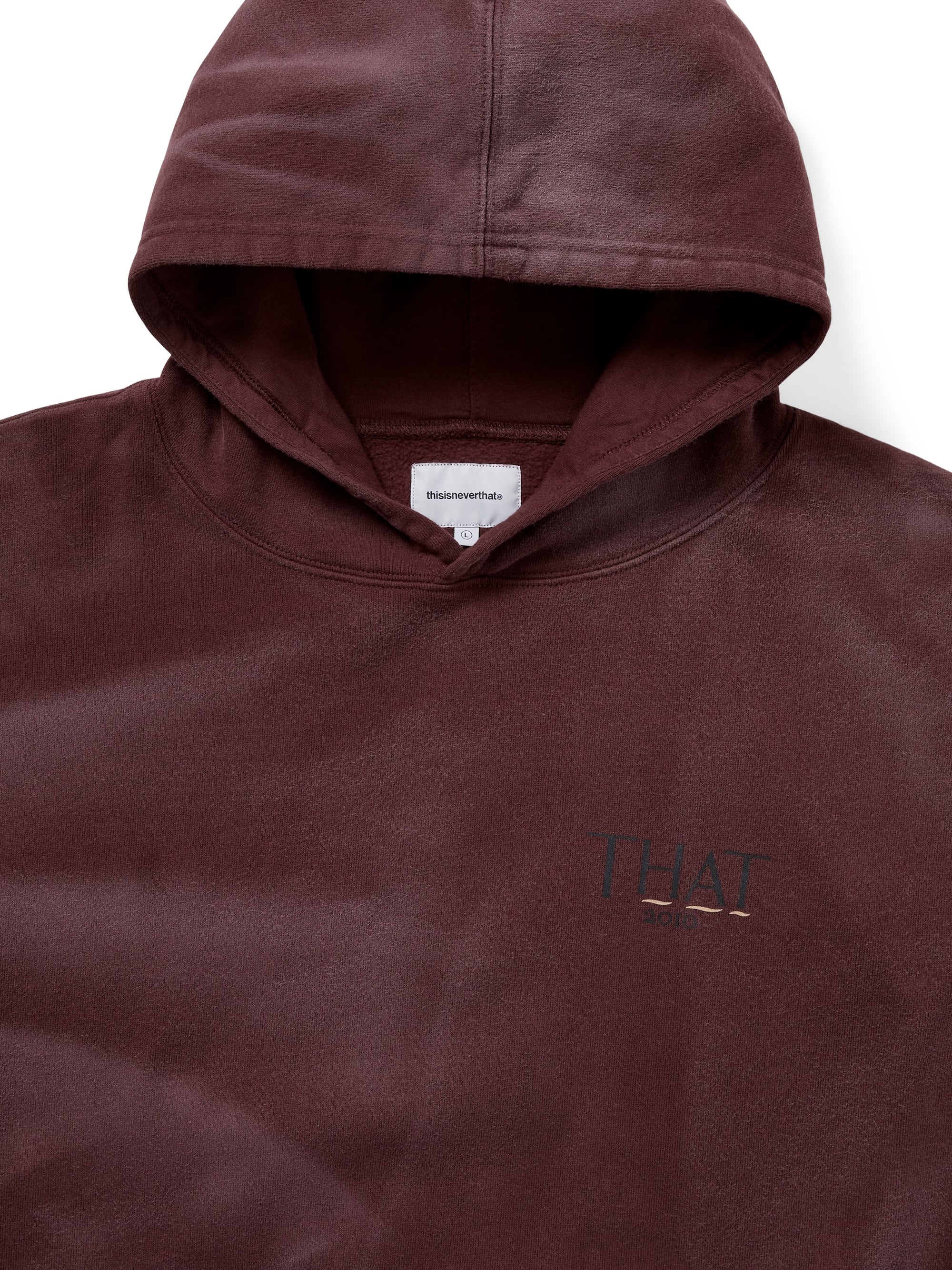thisisneverthat - Faded THAT 2010 Hoodie (Burgundy) product image 2 | TRAB K-Fashion Australia