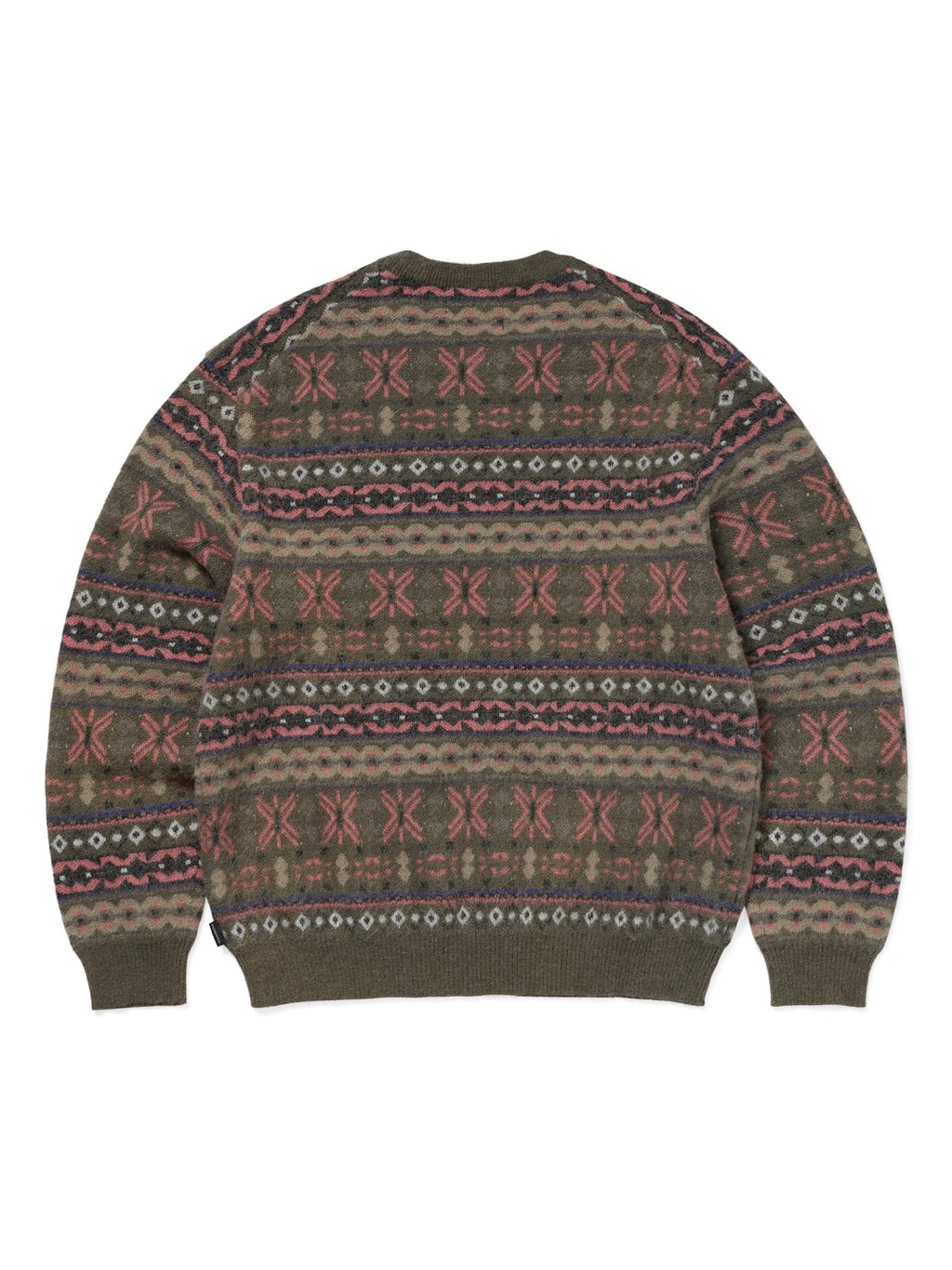 thisisneverthat - Fair Isle Knit Sweater (Olive Green) product image 3 | TRAB K-Fashion Australia