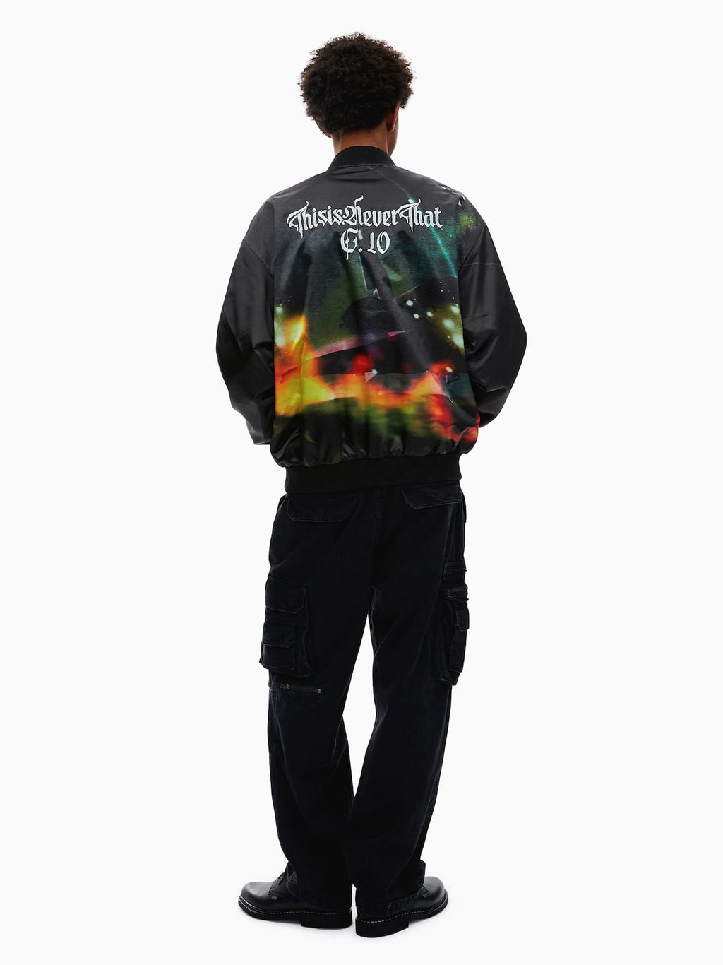 thisisneverthat - Flame Satin Jacket (olive) product image 9 | TRAB K-Fashion Australia