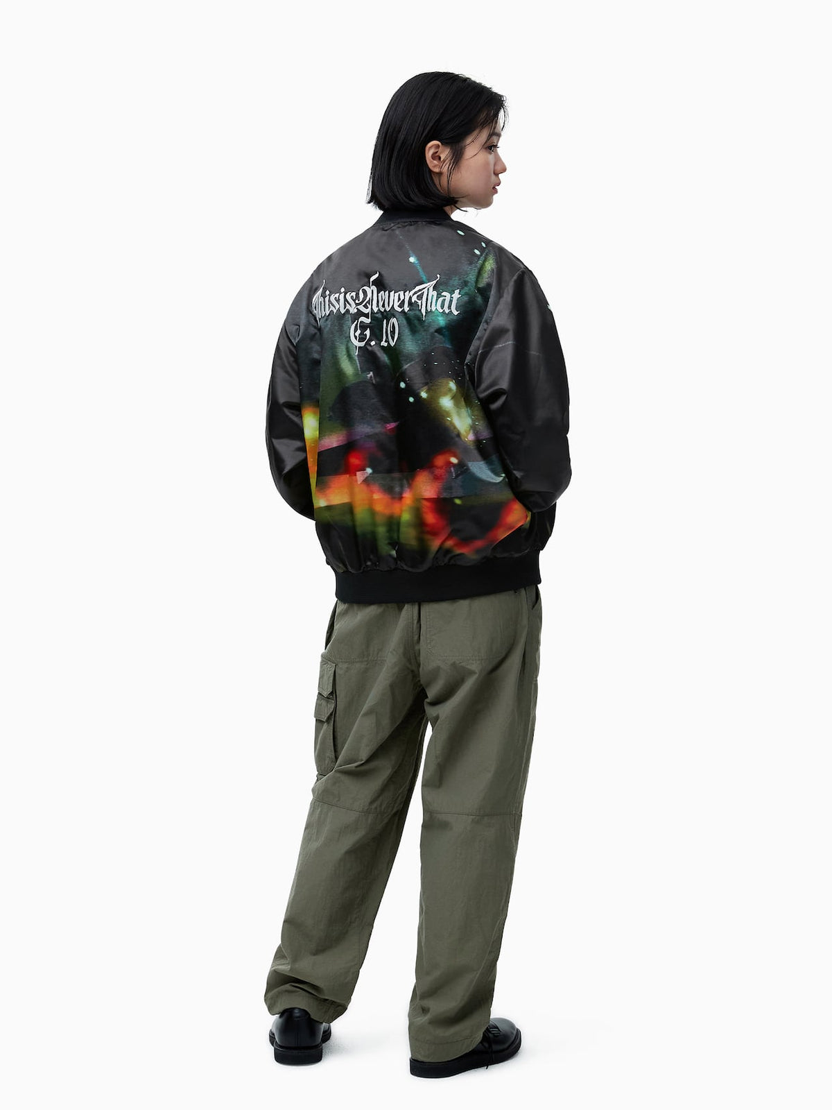 thisisneverthat - Flame Satin Jacket (Black) product image 11 | TRAB K-Fashion Australia